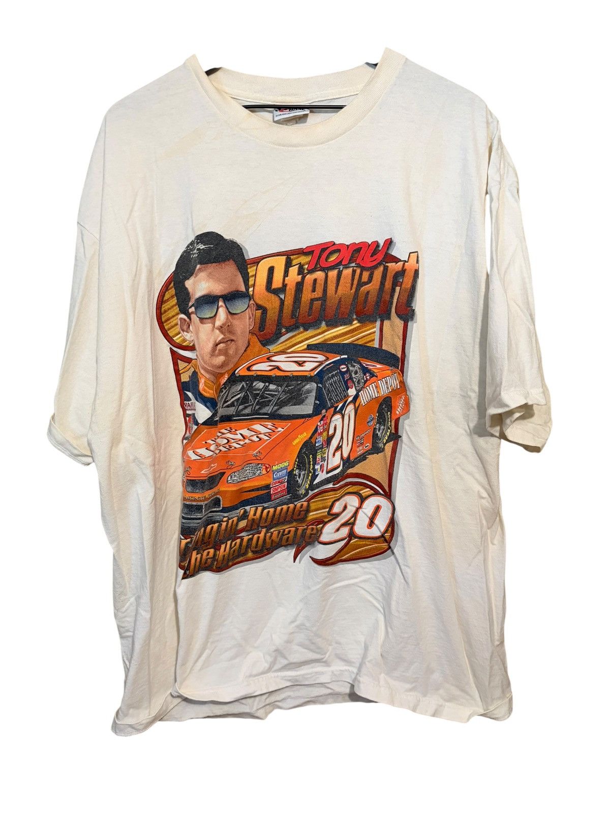 Vintage Tony Stewart Home Depot Tee Size US XXL / EU 58 / 5 - 2 Thumbnail