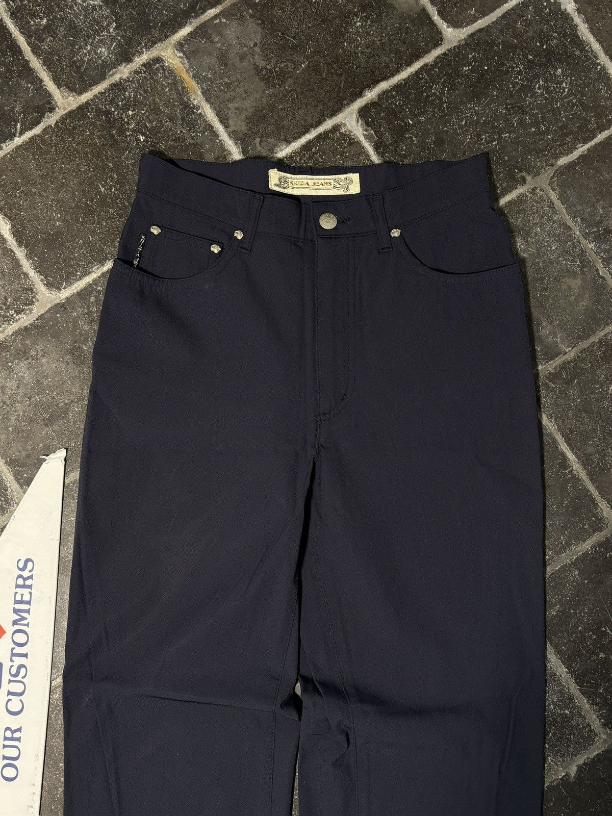 Krizia Vintage Krizia Jeans Skinny Jeans Luster Waxed Tight 26 Size 26" / US 2 / IT 38 - 4 Thumbnail