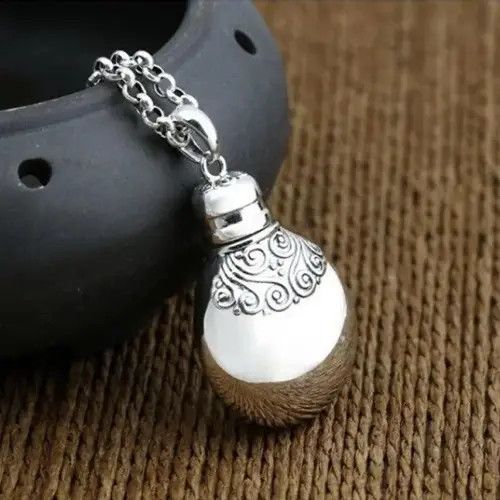 Vintage Openable Perfume Bottle Pendant Necklace Size ONE SIZE - 3 Thumbnail