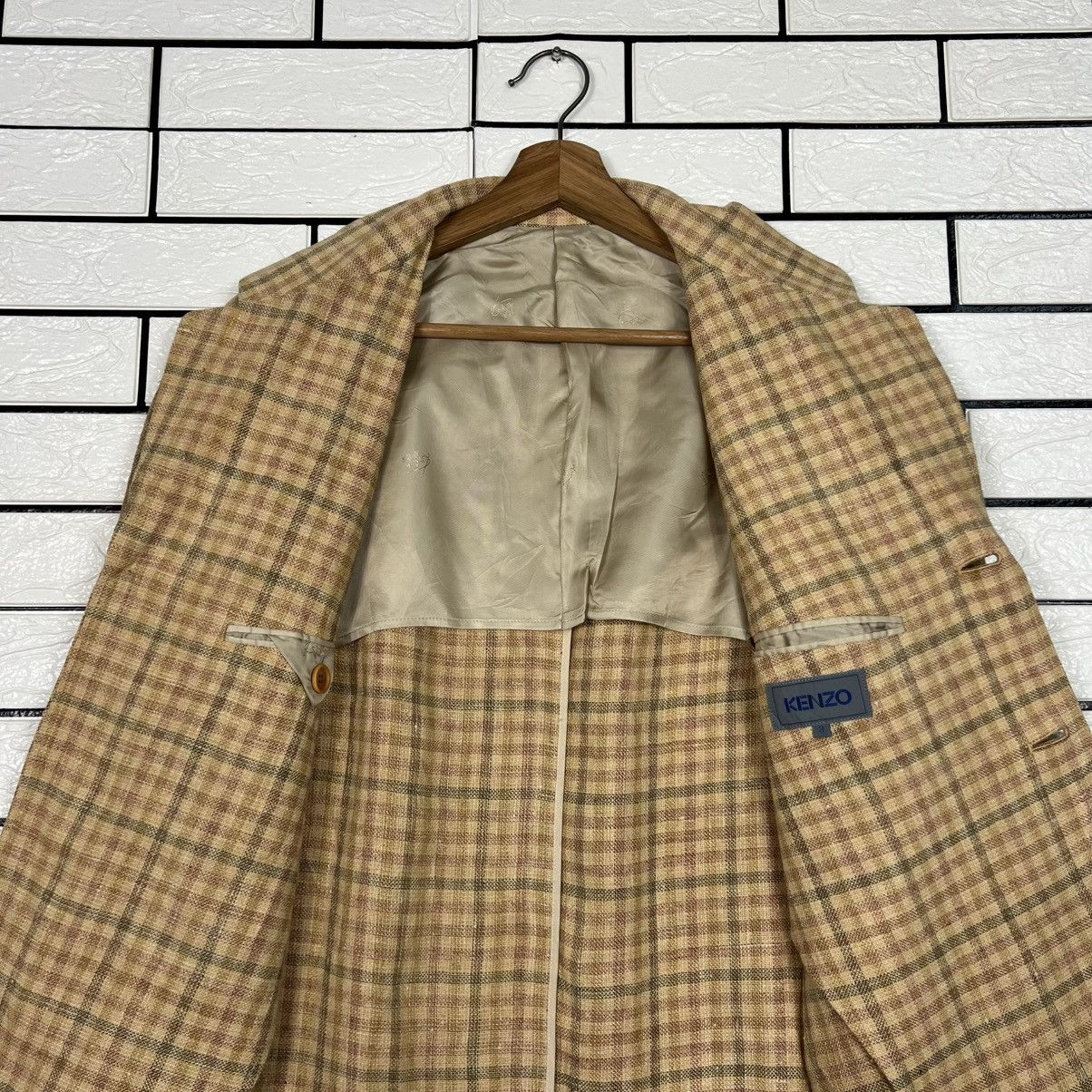 Kenzo Vintage 90's KENZO Checked Suit Jacket Blazer #4126-C187 Size US M / EU 48-50 / 2 - 12 Thumbnail