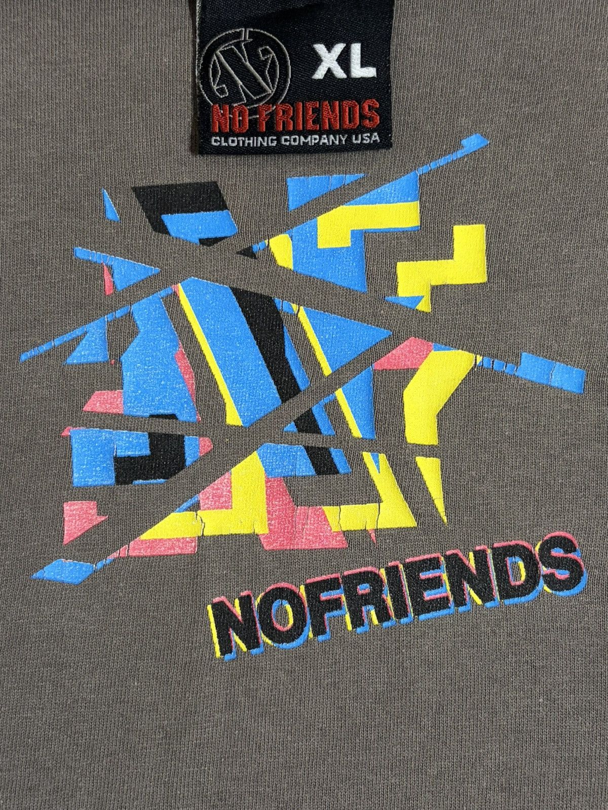 Other Vintage No Friends Bodyboard T-shirt Size US XL / EU 56 / 4 - 4 Thumbnail