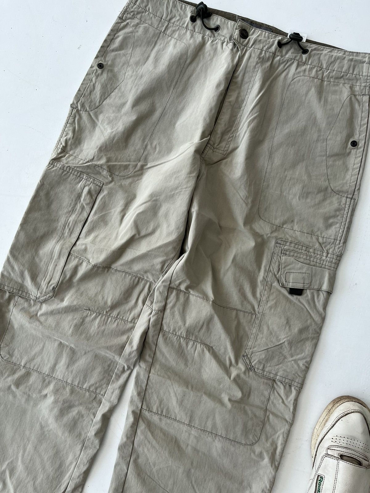 Japanese Brand Vintage next care Japanese symbols nylon parachute cargo 90s Size US 34 / EU 50 - 6 Thumbnail