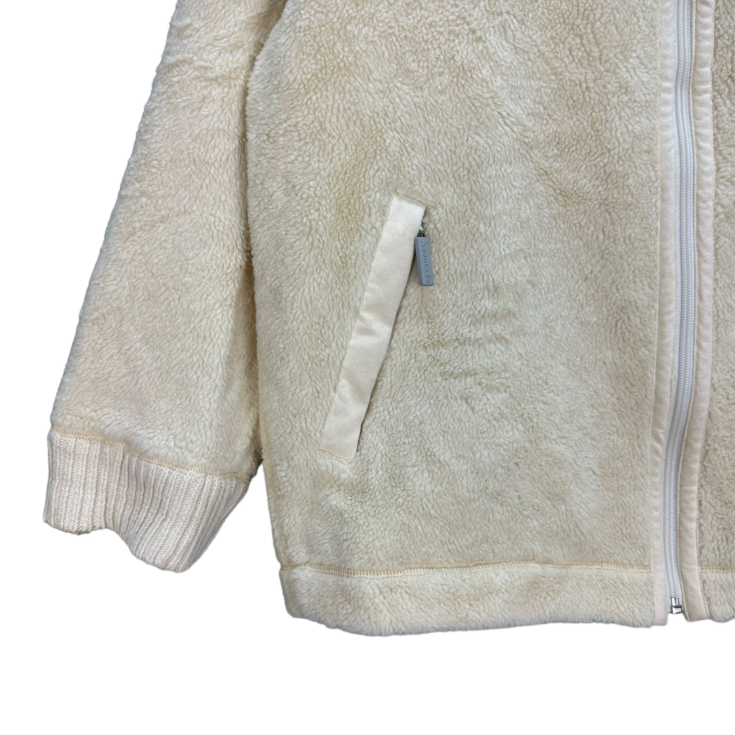 Japanese Brand SANTA FE BIG LOGO KNITTED FLEECE JACKET #7442-146 Size US L / EU 52-54 / 3 - 6 Thumbnail