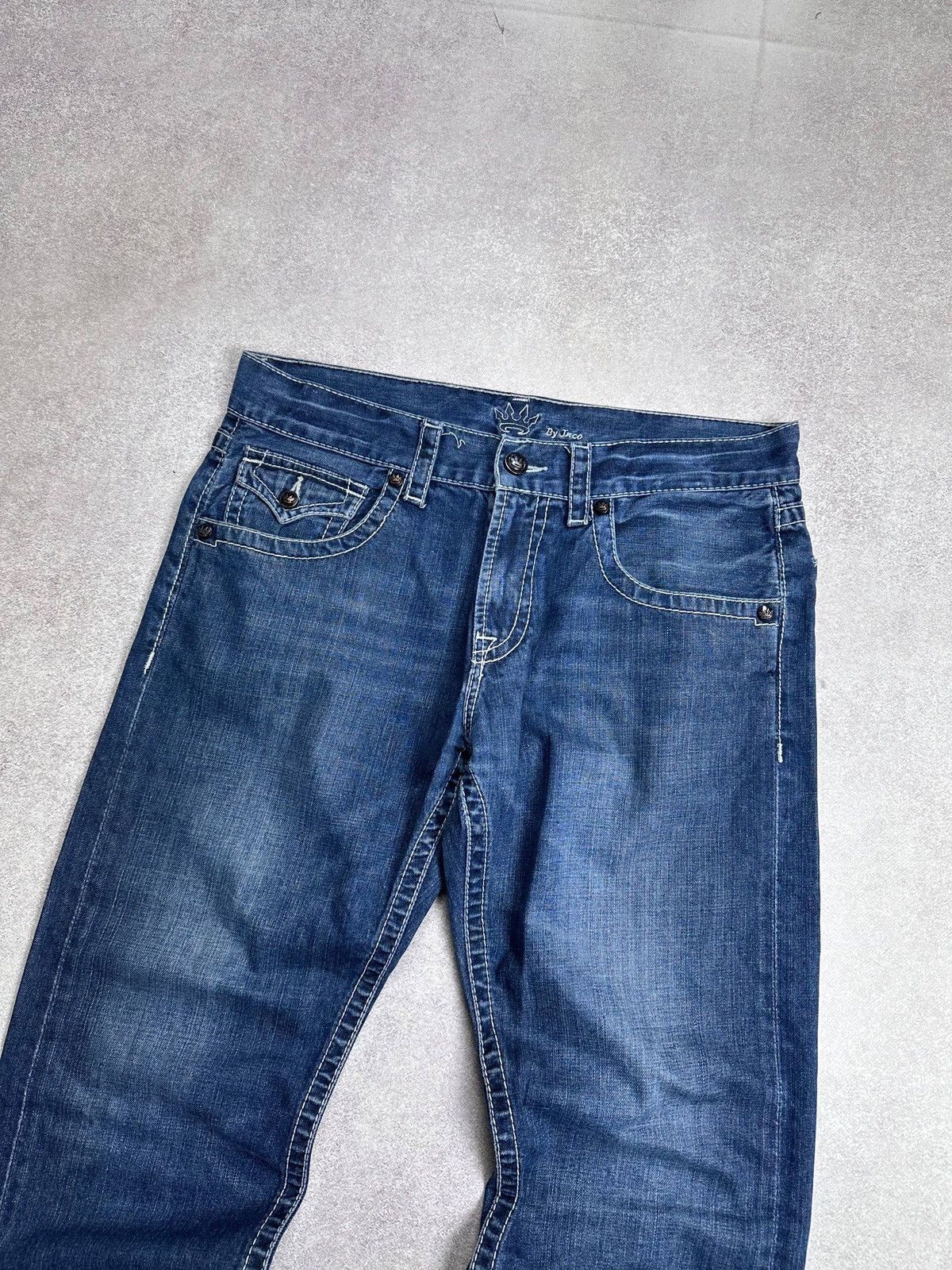 JNCO Vintage 90s JNCO Jeans Y2K Embroidery Baggy Flared Jeans 36 Size US 36 / EU 52 - 5 Thumbnail