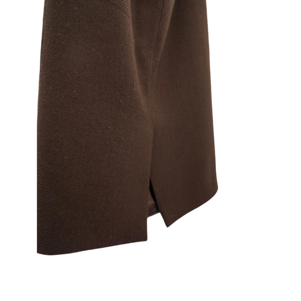Prada Prada Brown Wool Midi Skirt Size M Size 32" / US 10 / IT 46 - 6 Thumbnail