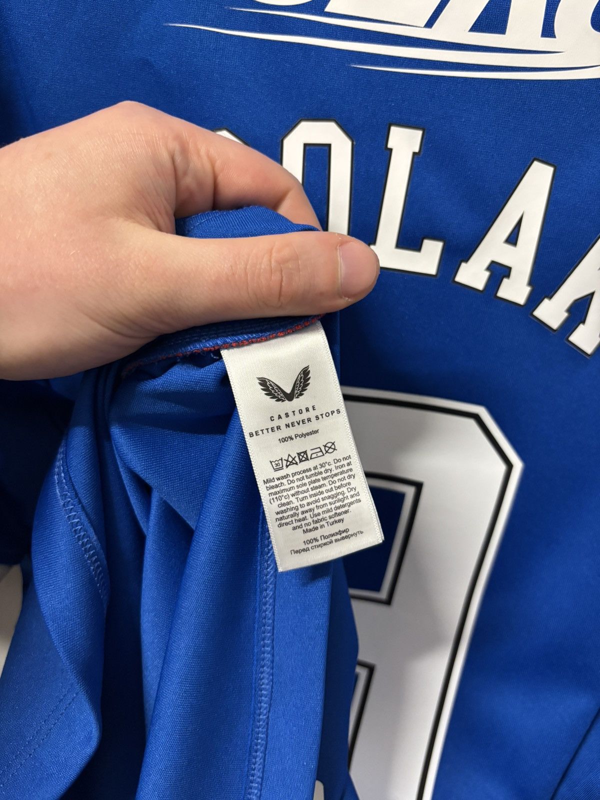 Castore Glasgow Rangers 22/23 Antonio Colak champions league jersey Size US M / EU 48-50 / 2 - 7 Thumbnail