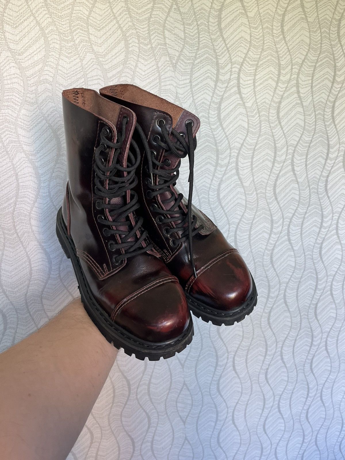 Undercover × Vintage Vintage Undercover Steel Toe High Leather England Boots Size US 9 / EU 42 - 4 Thumbnail