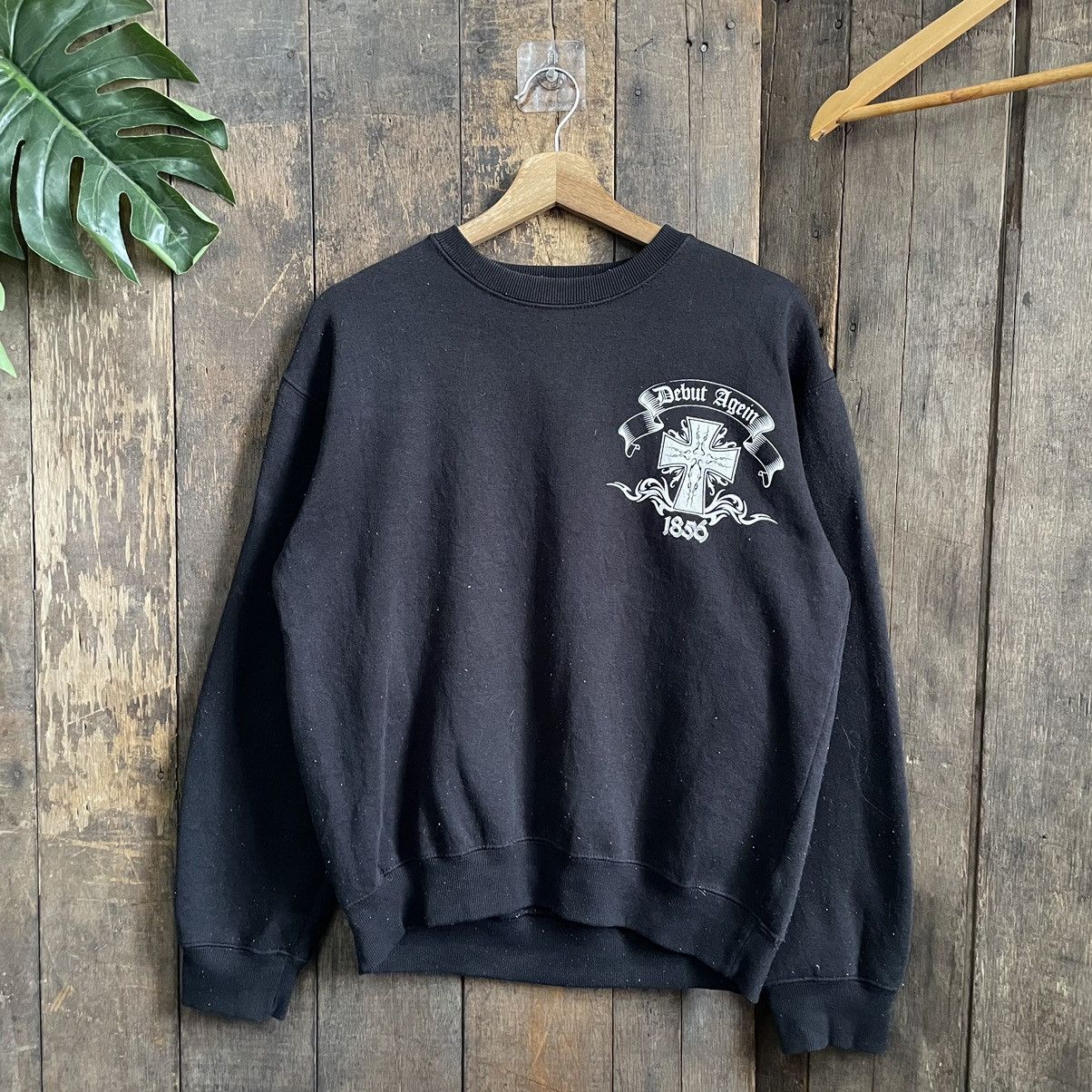 Tribal Streetwear × Vintage Vintage Y2K Desio Tribal Cross Tatoo Design Crewneck Size US M / EU 48-50 / 2 - 2 Thumbnail