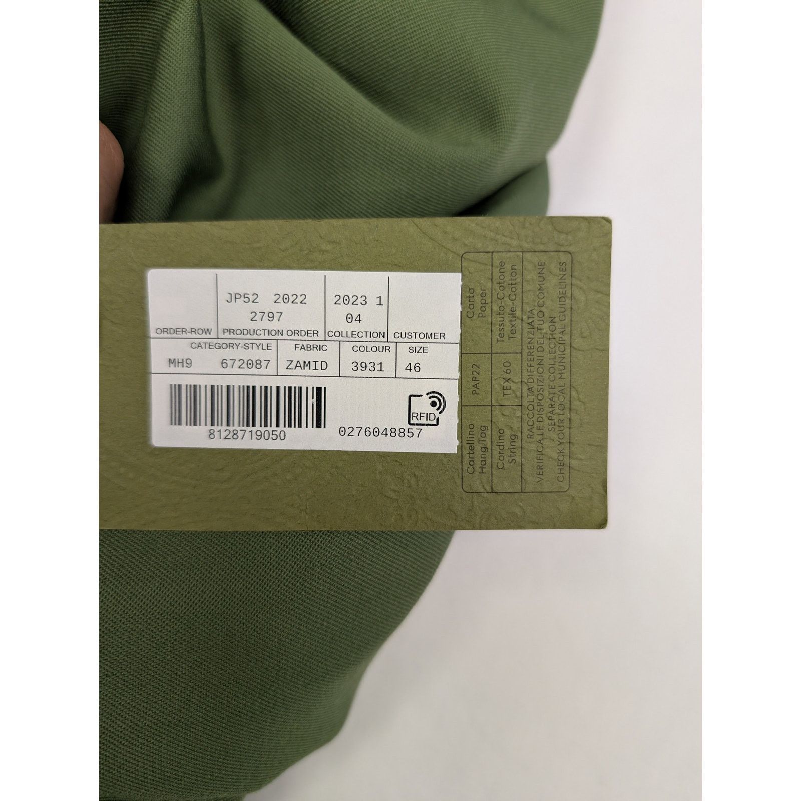 Gucci o1rshd1 Aria Pant English Wool Gabardine Pants Sage Green Size US 30 / EU 46 - 18 Thumbnail