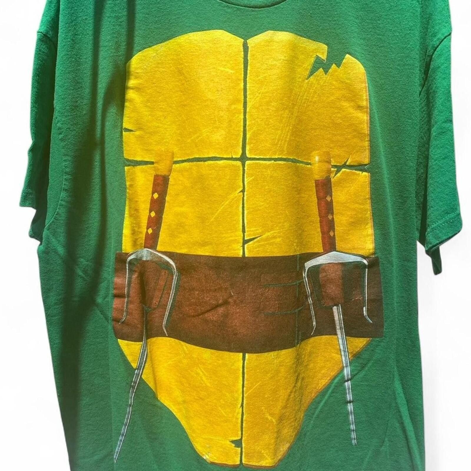 Nickelodeon 2013 Green Teenage Mutant Ninja Turtle Shell T-Shirt Size L Size US L / EU 52-54 / 3 - 1 Thumbnail