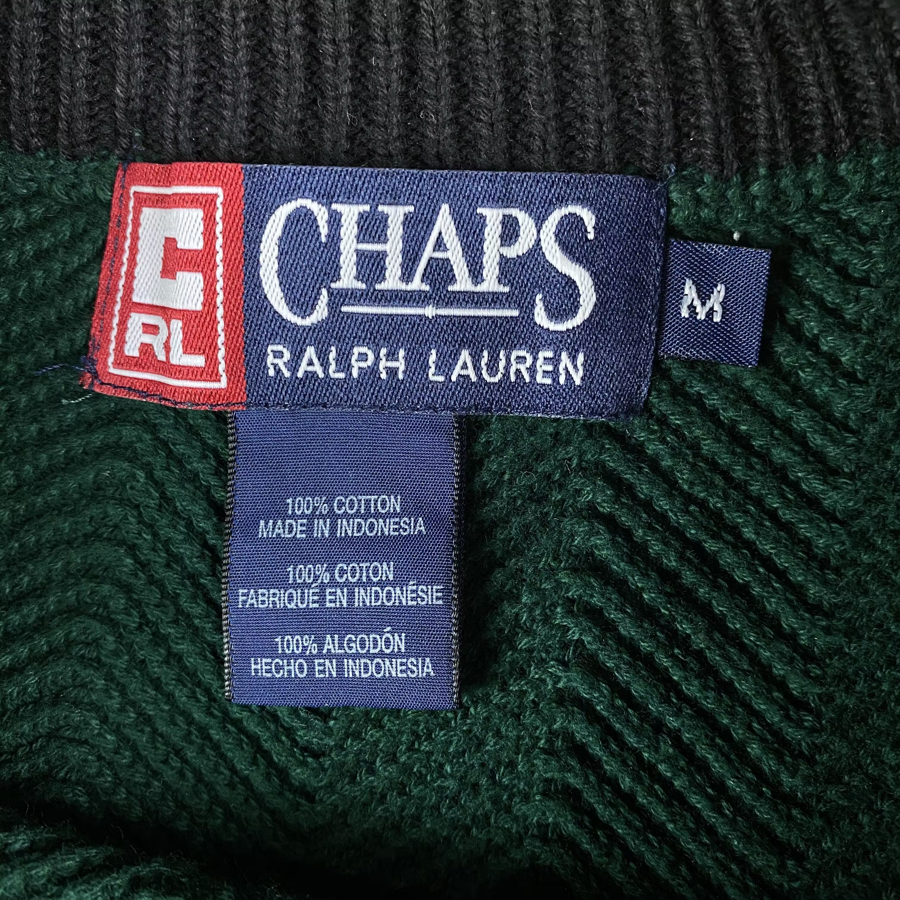 Chaps Ralph Lauren × Ralph Lauren × Vintage Mens Sweater Polo Ralph Lauren Chaps Vintage Size M Size US M / EU 48-50 / 2 - 7 Thumbnail