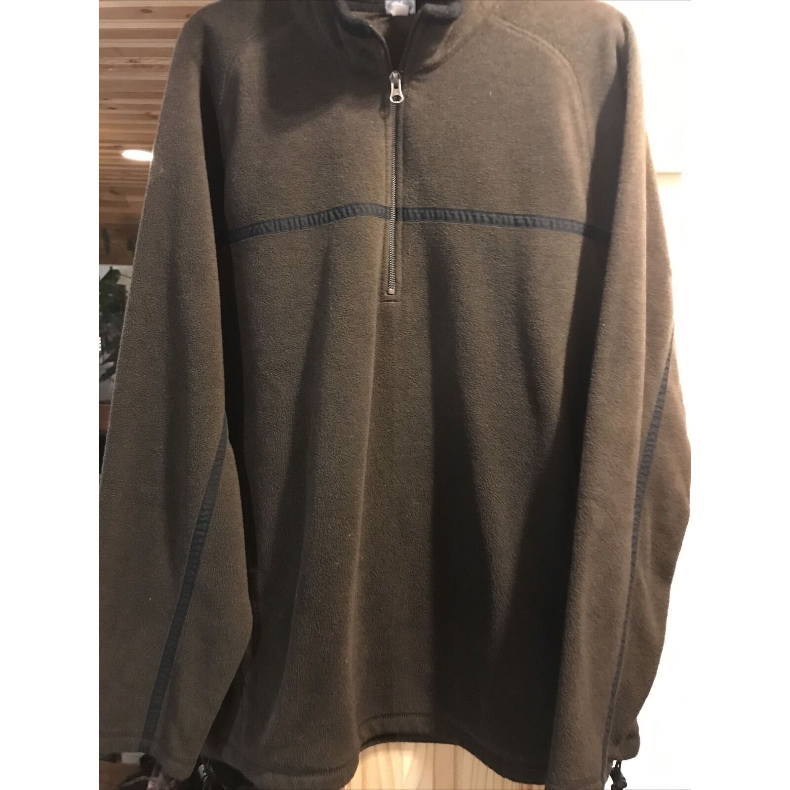 Old Navy Men’s Old Navy Fleece 1/4 Zip Pullover Brown Jacket Size XXL Size US XXL / EU 58 / 5 - 12 Thumbnail