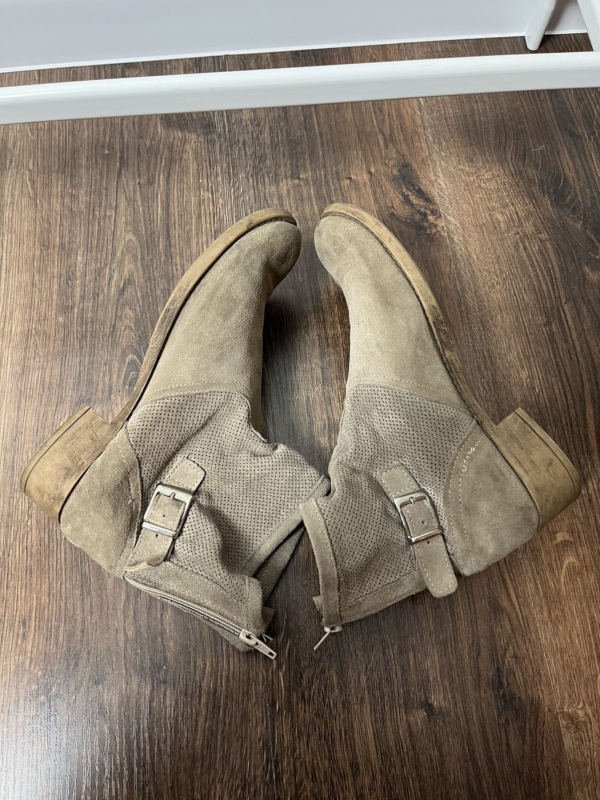 Japanese Brand × Vintage Vintage Leather Suede Boots Cowboy western Shoes Size US 10 / IT 40 - 8 Thumbnail