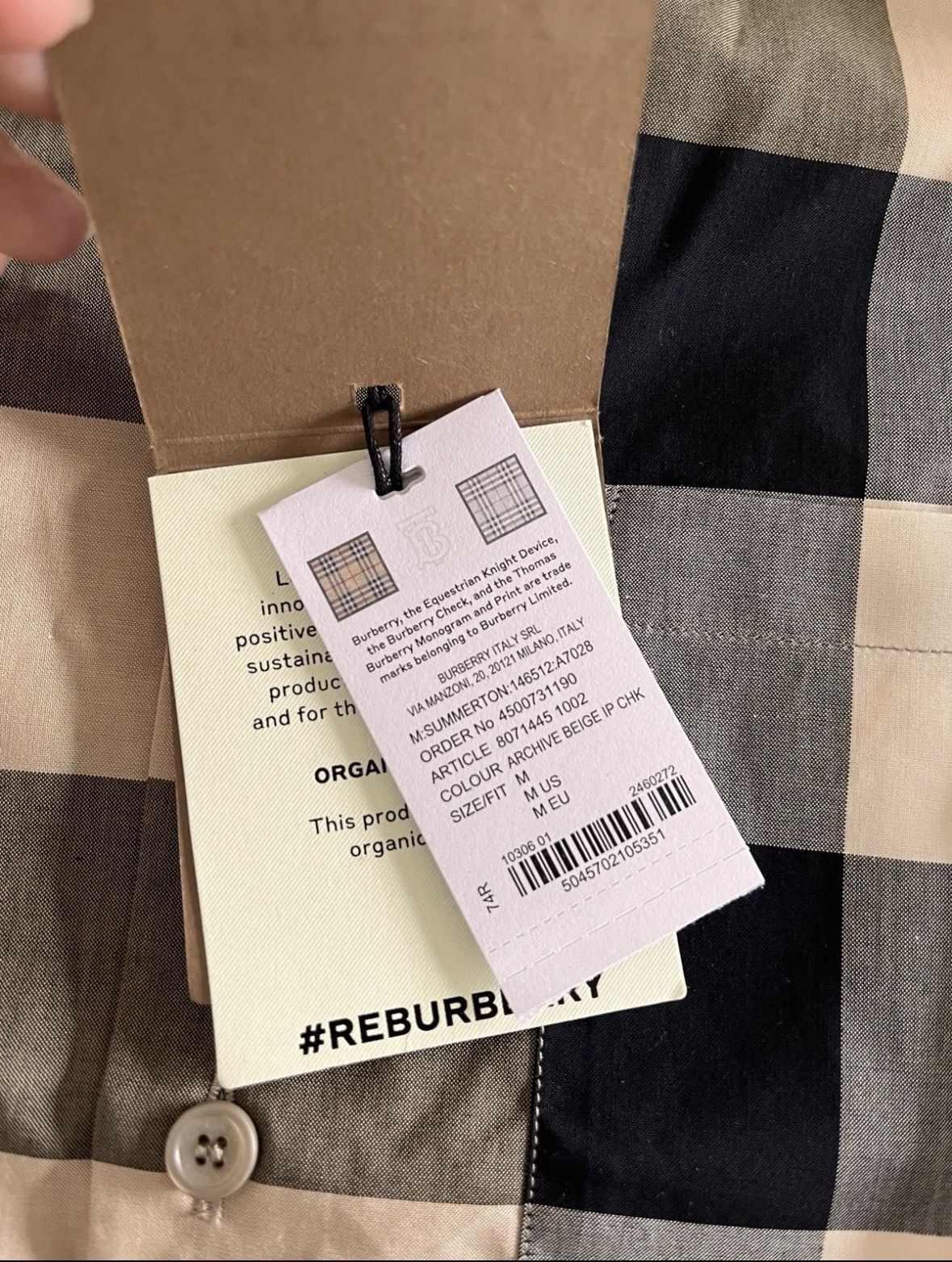 Burberry Burberry Checked Long Sleeve Shirt Size US M / EU 48-50 / 2 - 10 Thumbnail