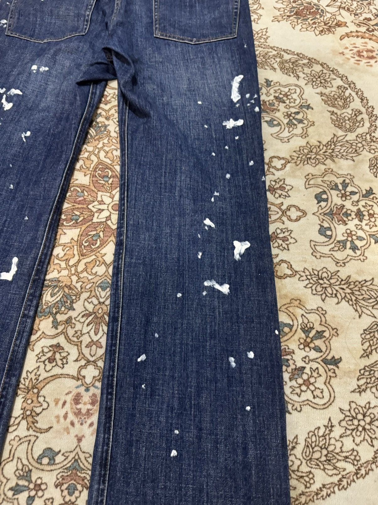 Beams Plus × Japanese Brand × Vintage Vintage Beams Paint Splatter Jeans Size US 35 - 8 Thumbnail