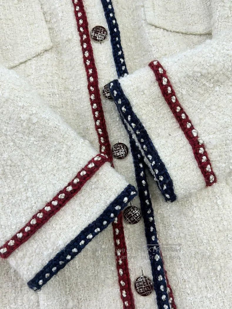 Chanel Chanel Preview series red and blue rolled-edge jacket Size XS / US 0-2 / IT 36-38 - 3 Thumbnail