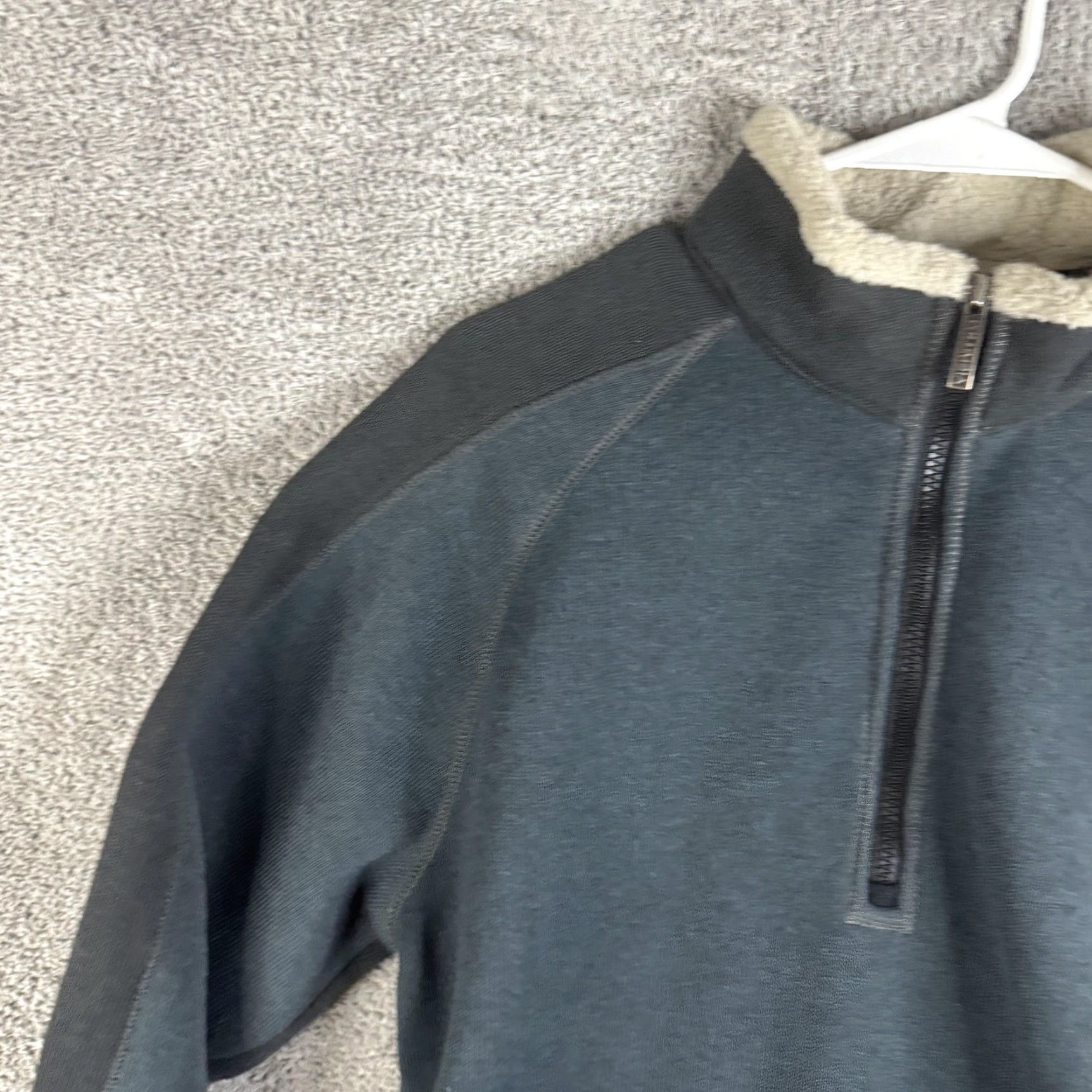 Vintage Columbia Pullover Mens M Gray 1/4 Zip Fleece Mock Neck Sherpa Lined Casual Winter Size US M / EU 48-50 / 2 - 5 Thumbnail