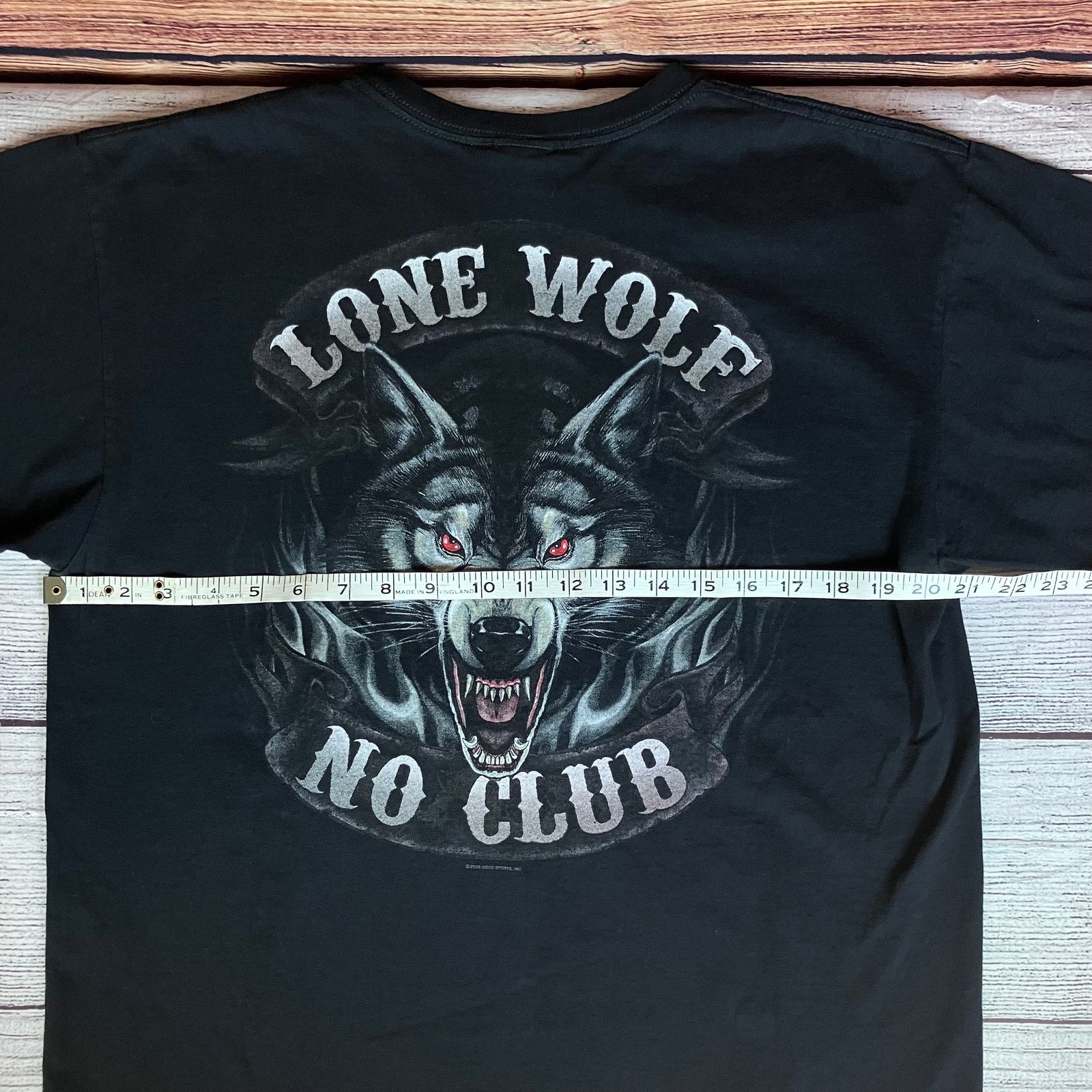 Vintage 2009 Lone Wolf "No Club" Double Sided T-shirt Size US L / EU 52-54 / 3 - 6 Thumbnail
