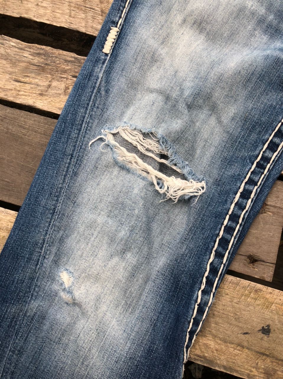 True Religion Vintage True Religion Bootcut Denim Jeans Distressed Size US 30 / EU 46 - 12 Thumbnail