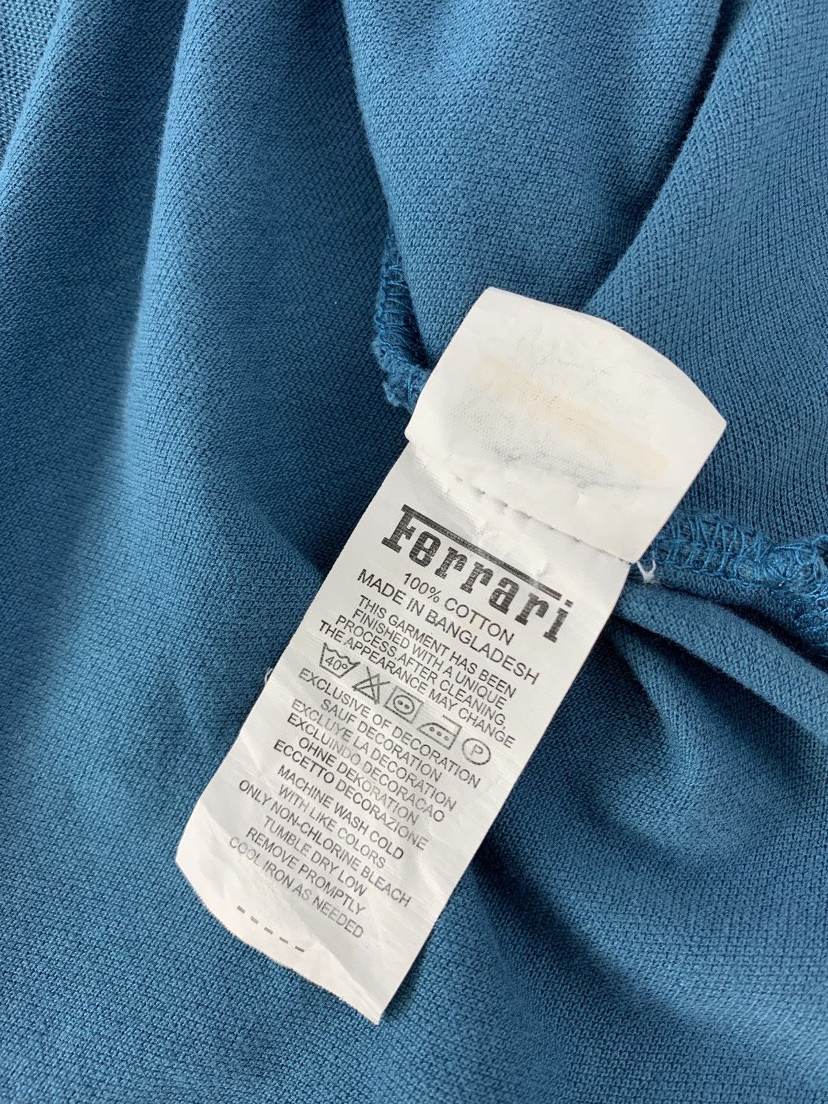Ferrari Ferrari By Pre Cisport Small Patches Logo Polo Tee T Shirt Size US M / EU 48-50 / 2 - 8 Thumbnail