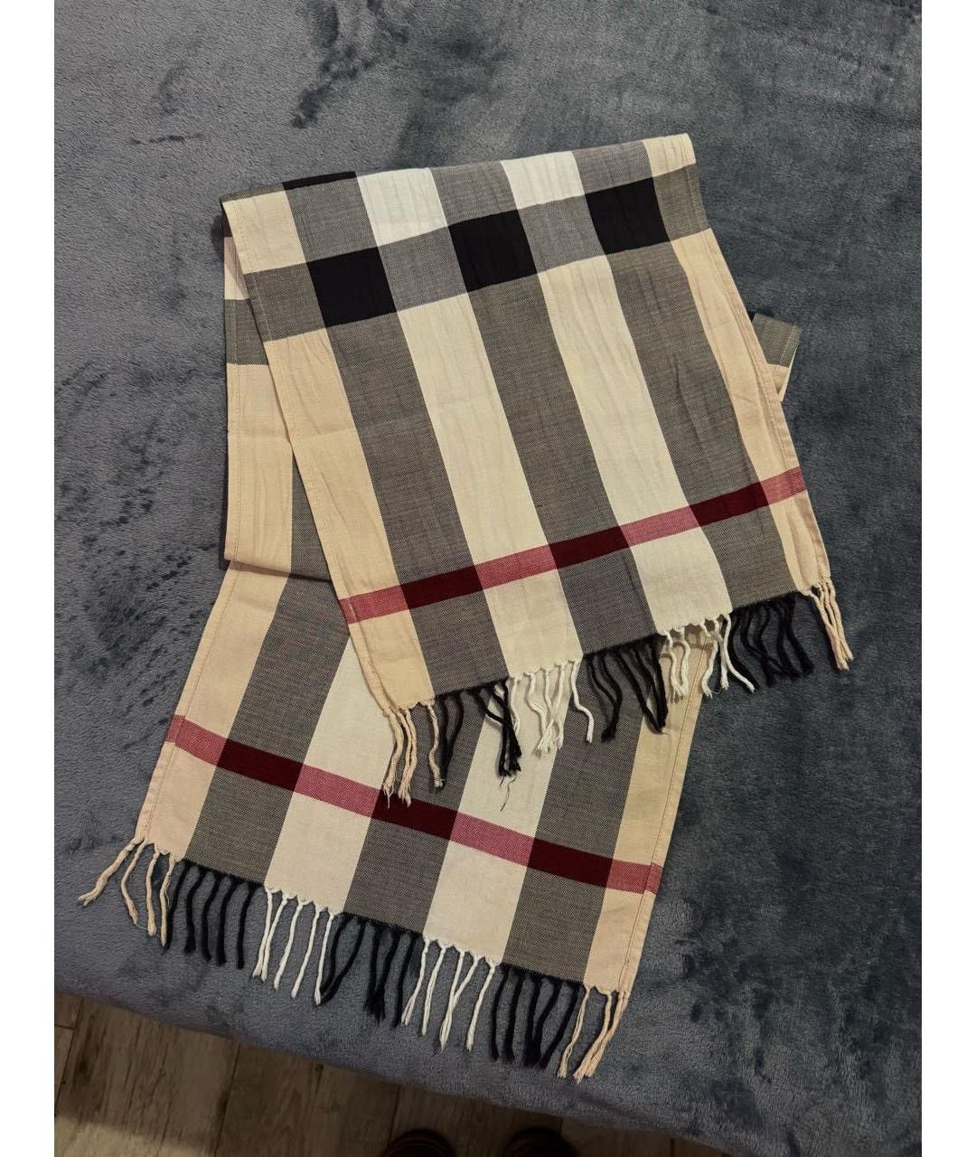Burberry Beige scarf from Burberry Unisex Size ONE SIZE - 2 Thumbnail
