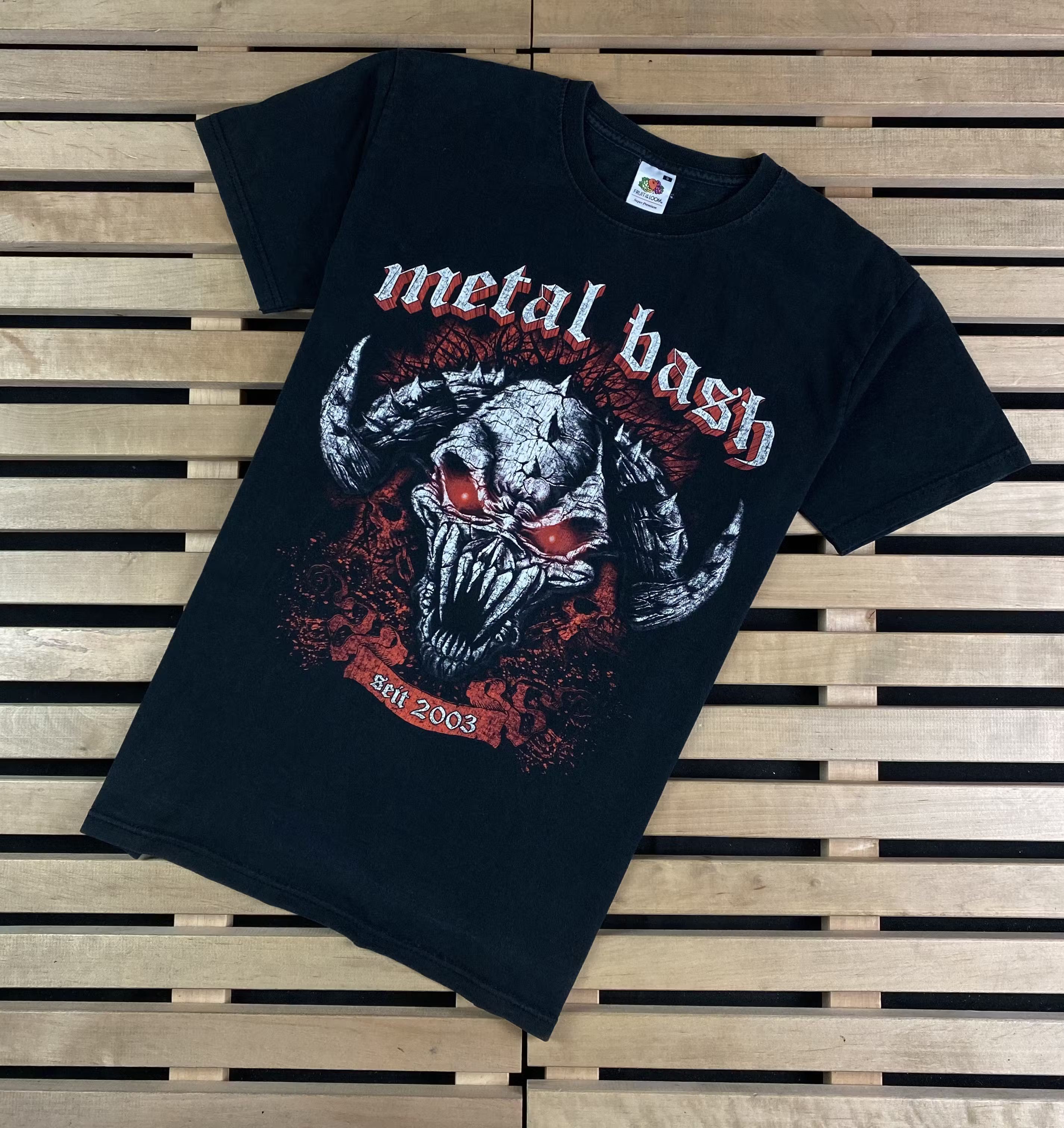 Band Tees Mens Rock T-Shirt Metal Bash Vintage Size S Size US S / EU 44-46 / 1 - 1 Thumbnail