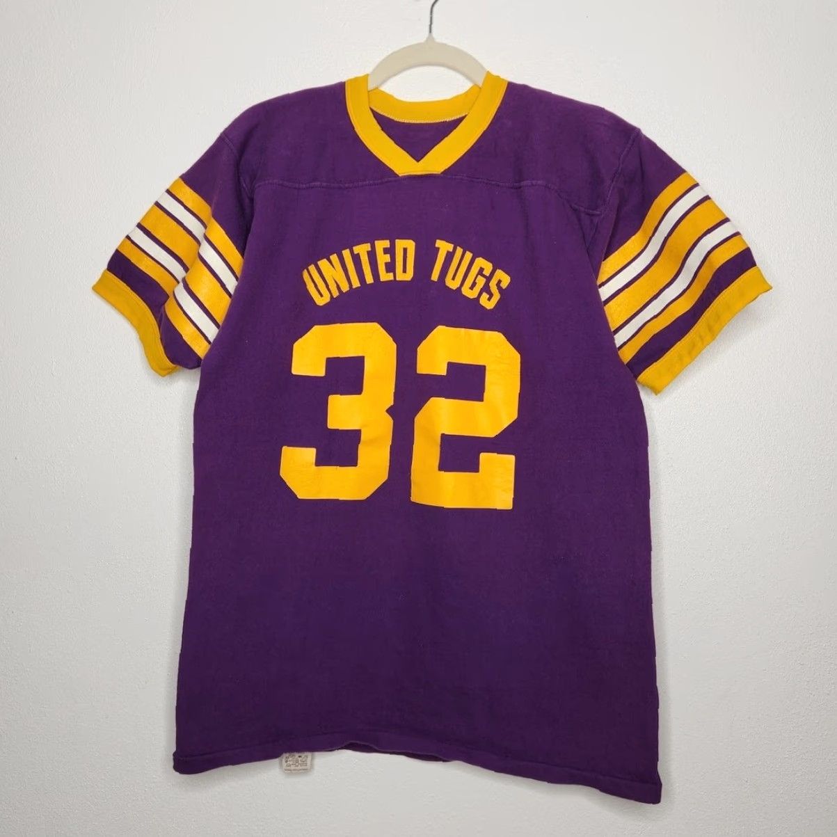 Russell Athletic VINTAGE Russell Athletic United Tugs Purple Double Sided Jersey Shirt Large Size US L / EU 52-54 / 3 - 2 Thumbnail