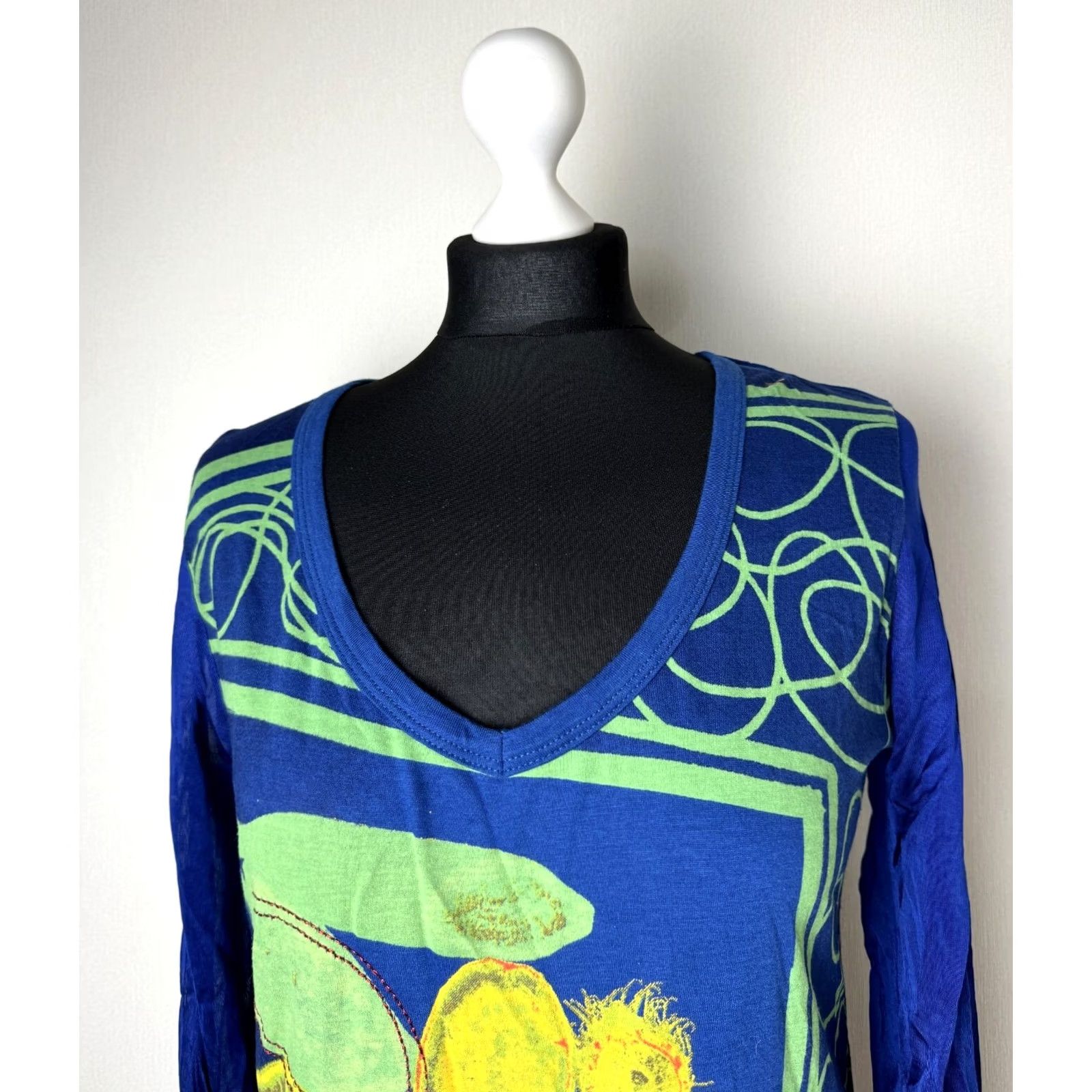 Desigual Desigual womens shirt tunic Blue Size L Size L / US 10 / IT 46 - 2 Thumbnail