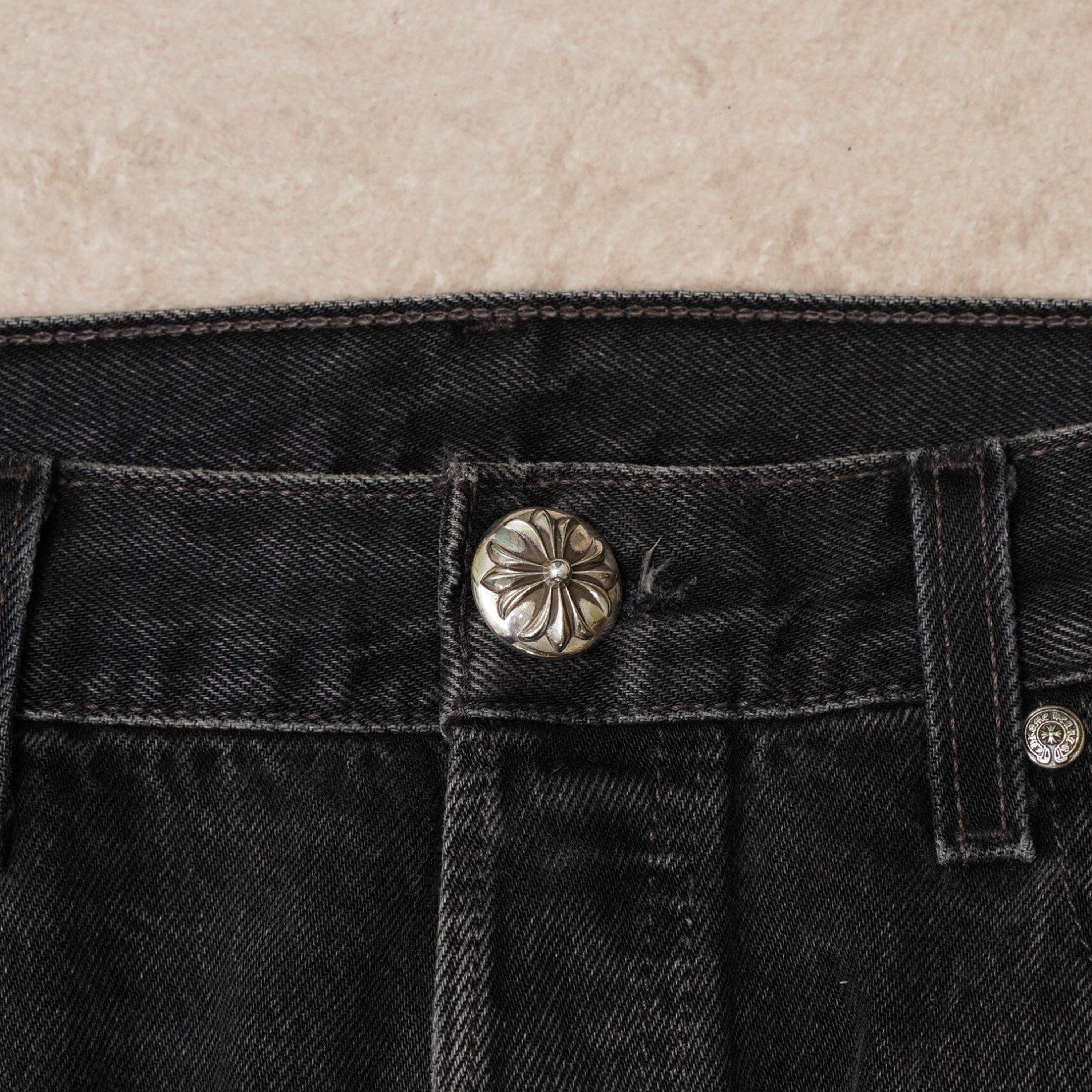 Chrome Hearts Chrome Hearts Black Denim Overpatched Vintage Jeans Size US 33 - 5 Thumbnail