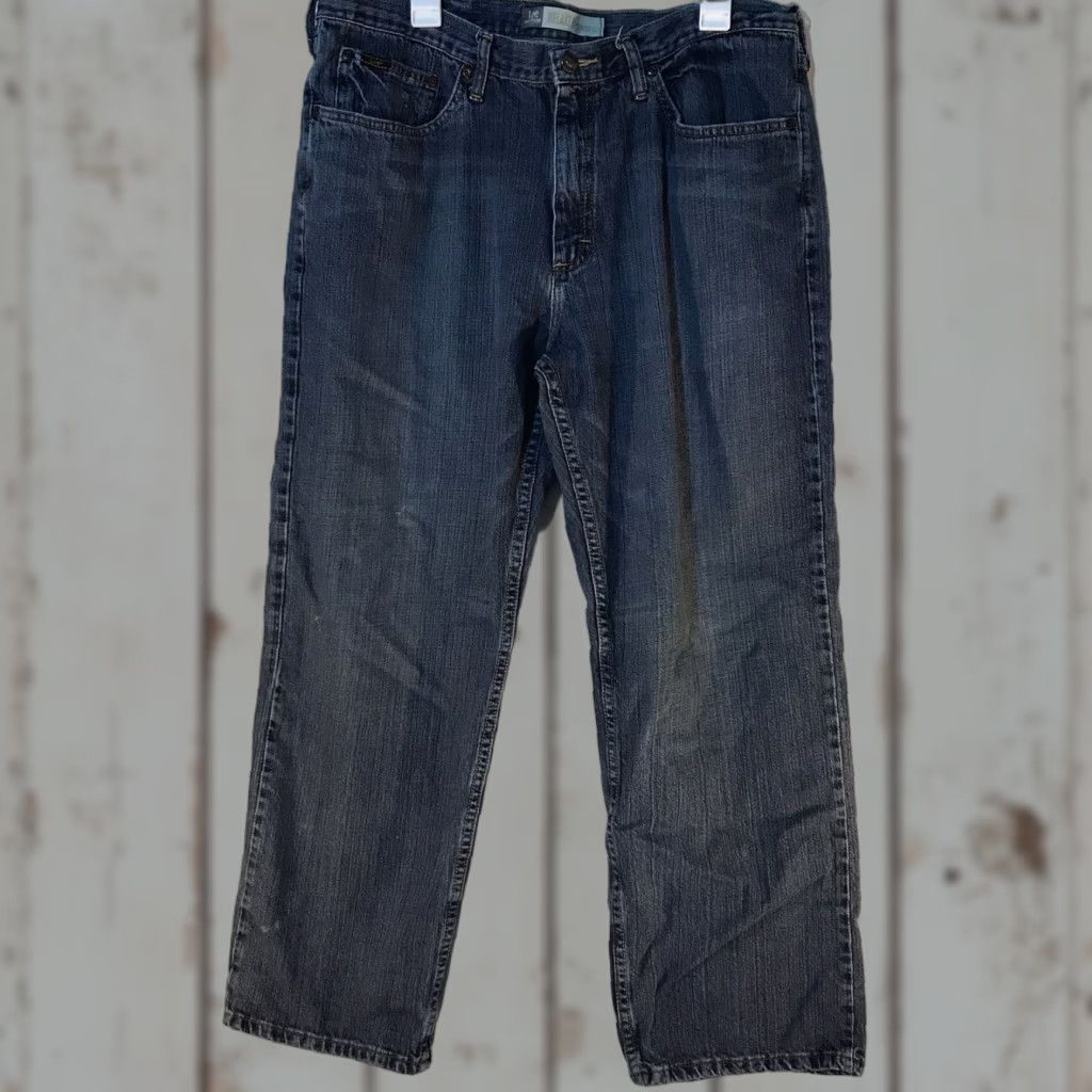 Lee Lee Premium Select Relaxed Straight Leg Jeans Medium Wash Mens Size 38X30 Blue Size US 38 / EU 54 - 1 Thumbnail