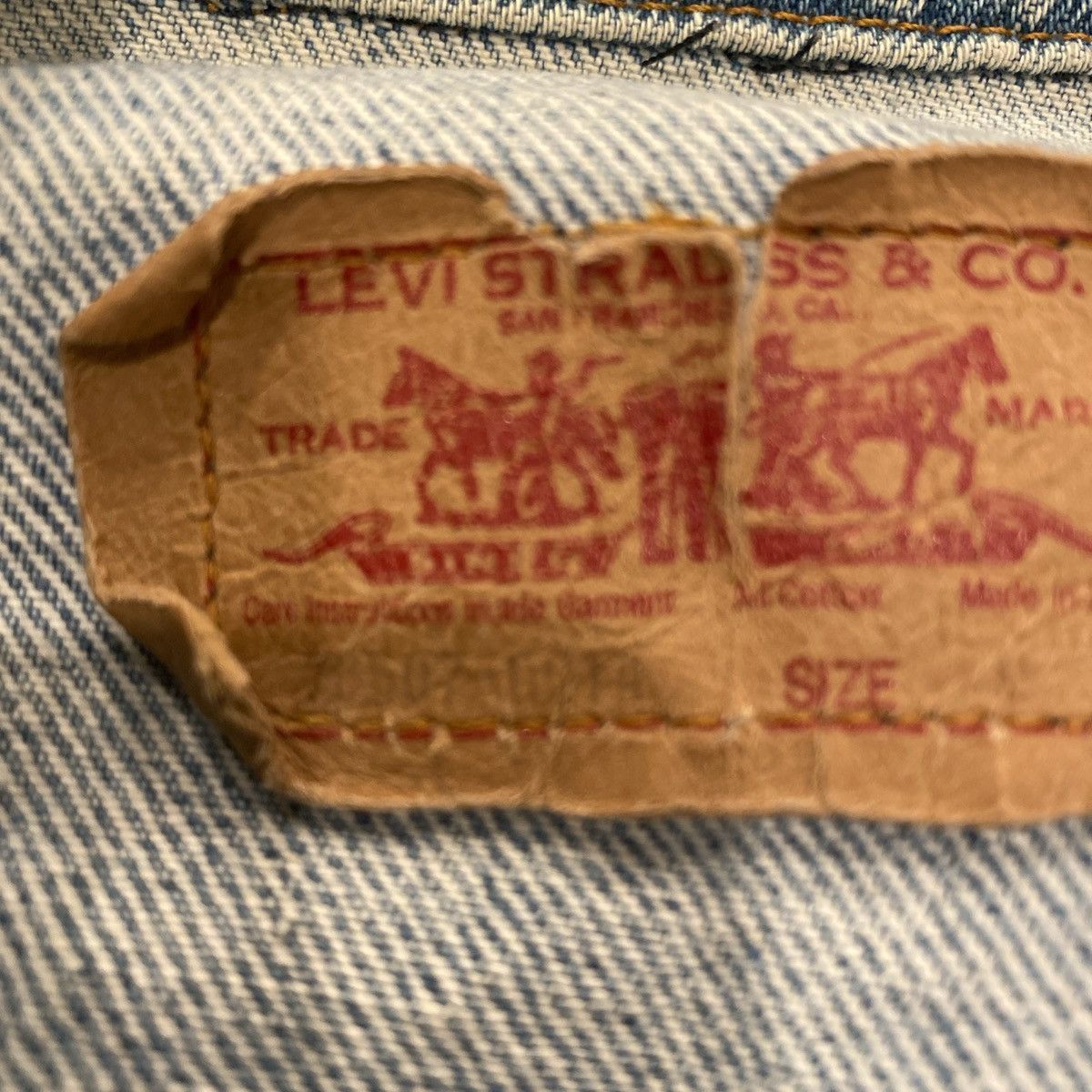 Levi's Vintage Clothing VTG Levi's Jacket Jean Denim Trucker 80's 70507 0214 Size US M / EU 48-50 / 2 - 6 Thumbnail