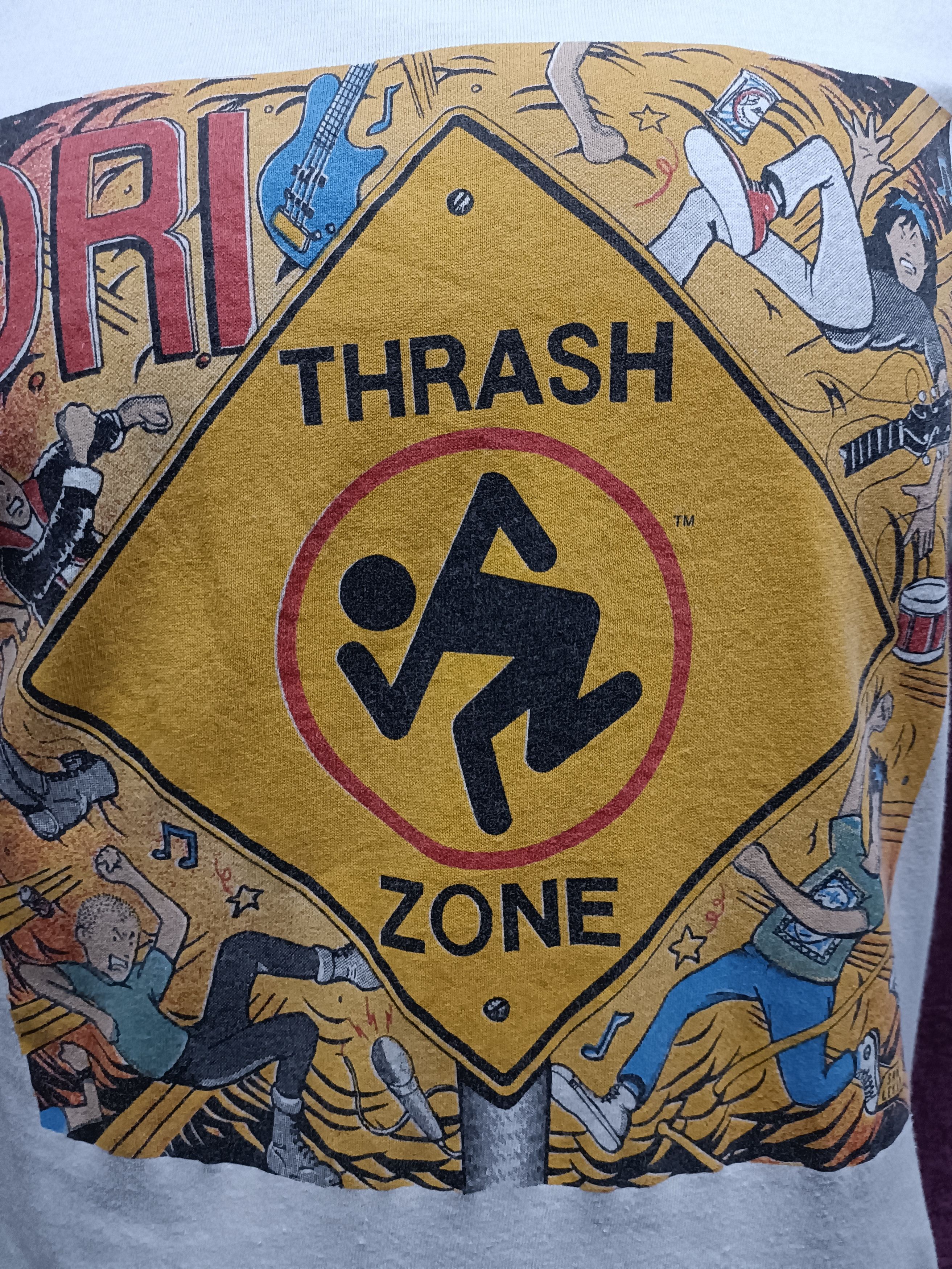 Vintage Vintage 1989 Hard Core Punk D.R.I. Thrash Zone Size US M / EU 48-50 / 2 - 2 Thumbnail
