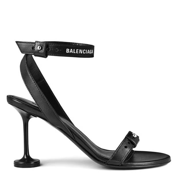 Balenciaga o1g2r1mq0924 Leather Sandals in Black Size US 8 / IT 38 - 1 Thumbnail