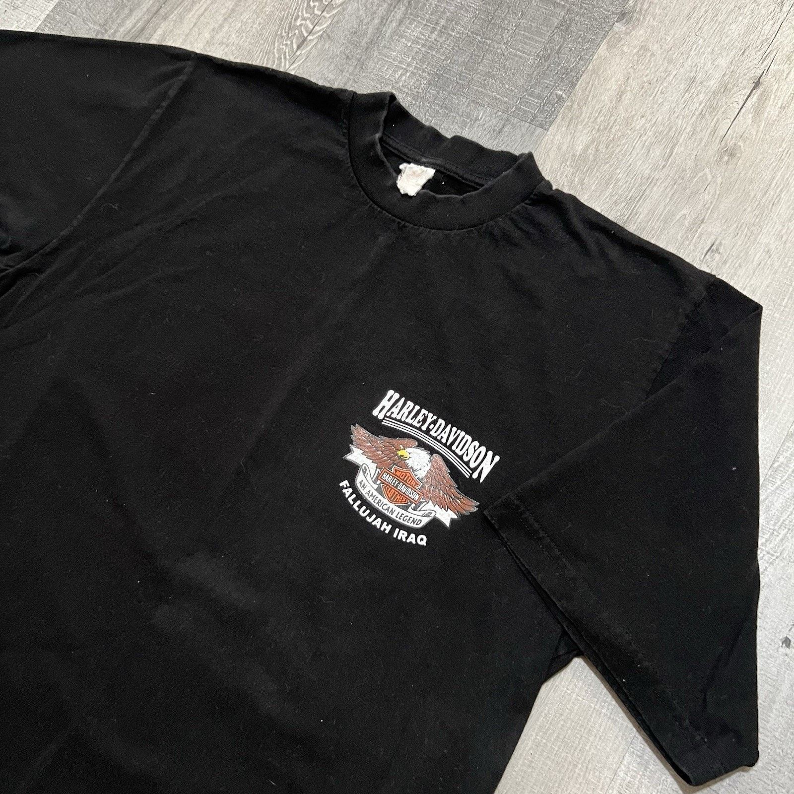 Vintage Harley-Davidson Fallujah Military Shirt Motorcycle Biker L Size US L / EU 52-54 / 3 - 2 Thumbnail