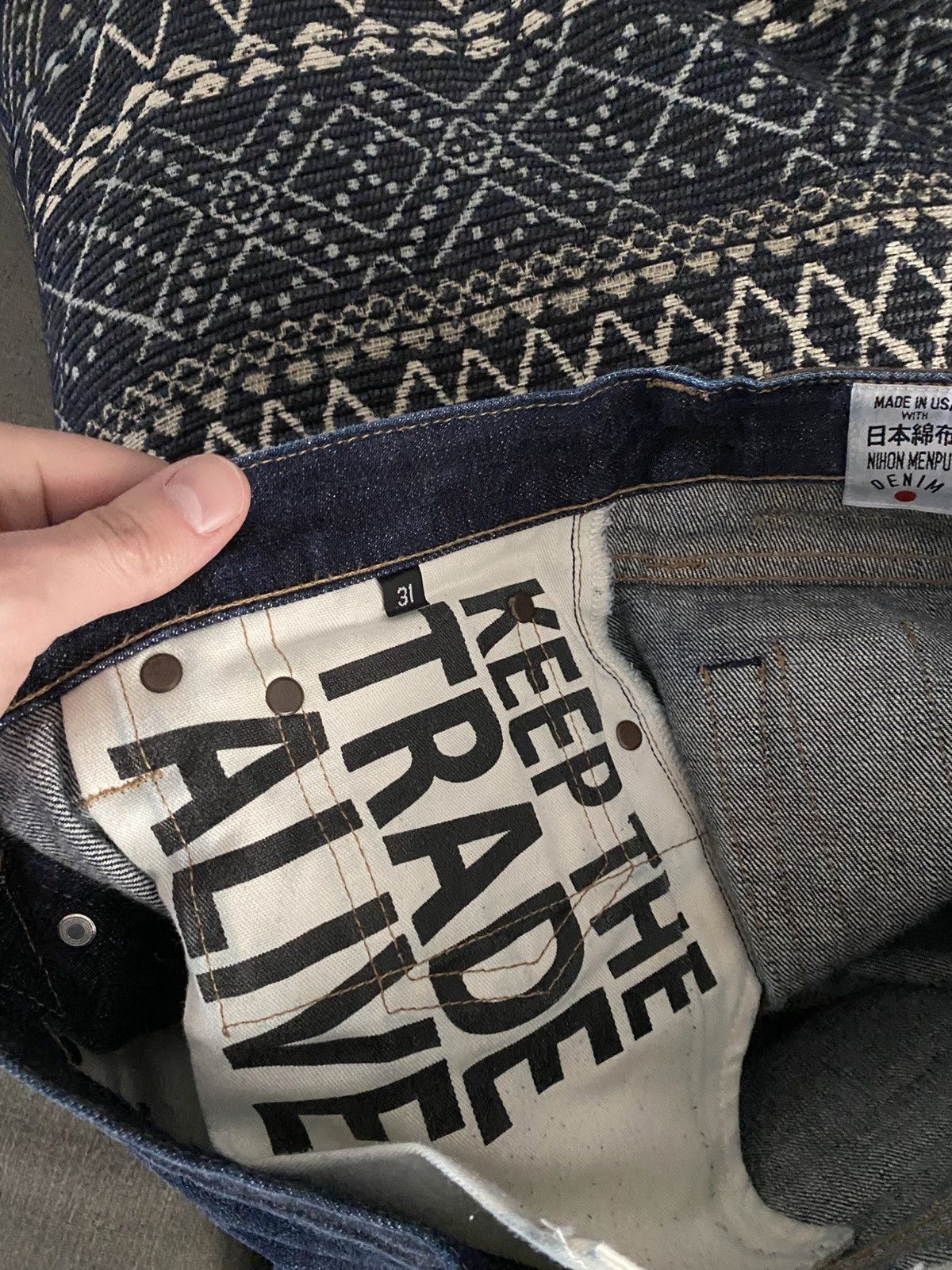 Rogue Territory Rogue Territory 31x30 indigo cryptic denim SKs Size US 31 - 3 Thumbnail