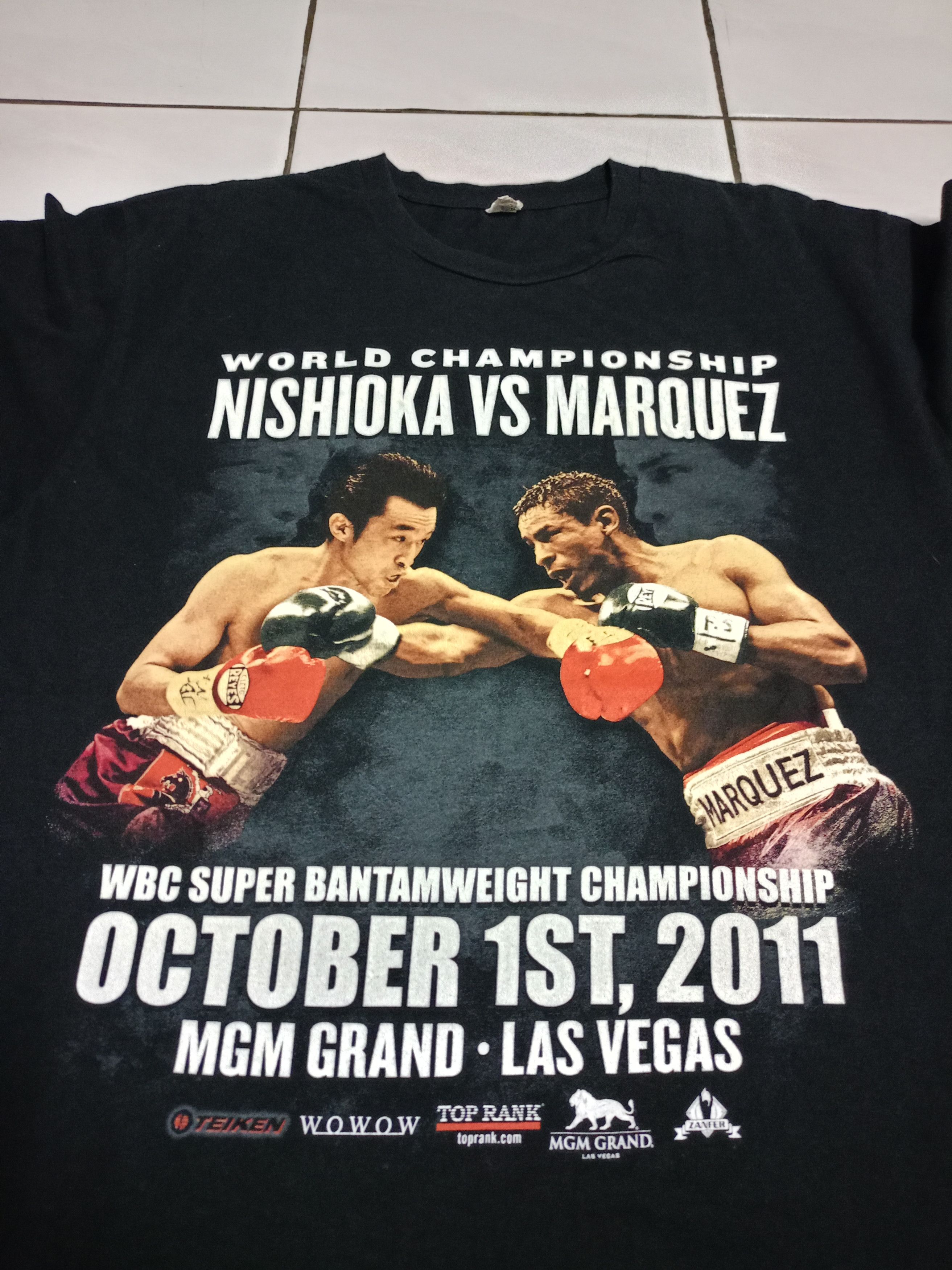 Vintage Vintage Y2K boxing t shirt Size US XL / EU 56 / 4 - 2 Thumbnail