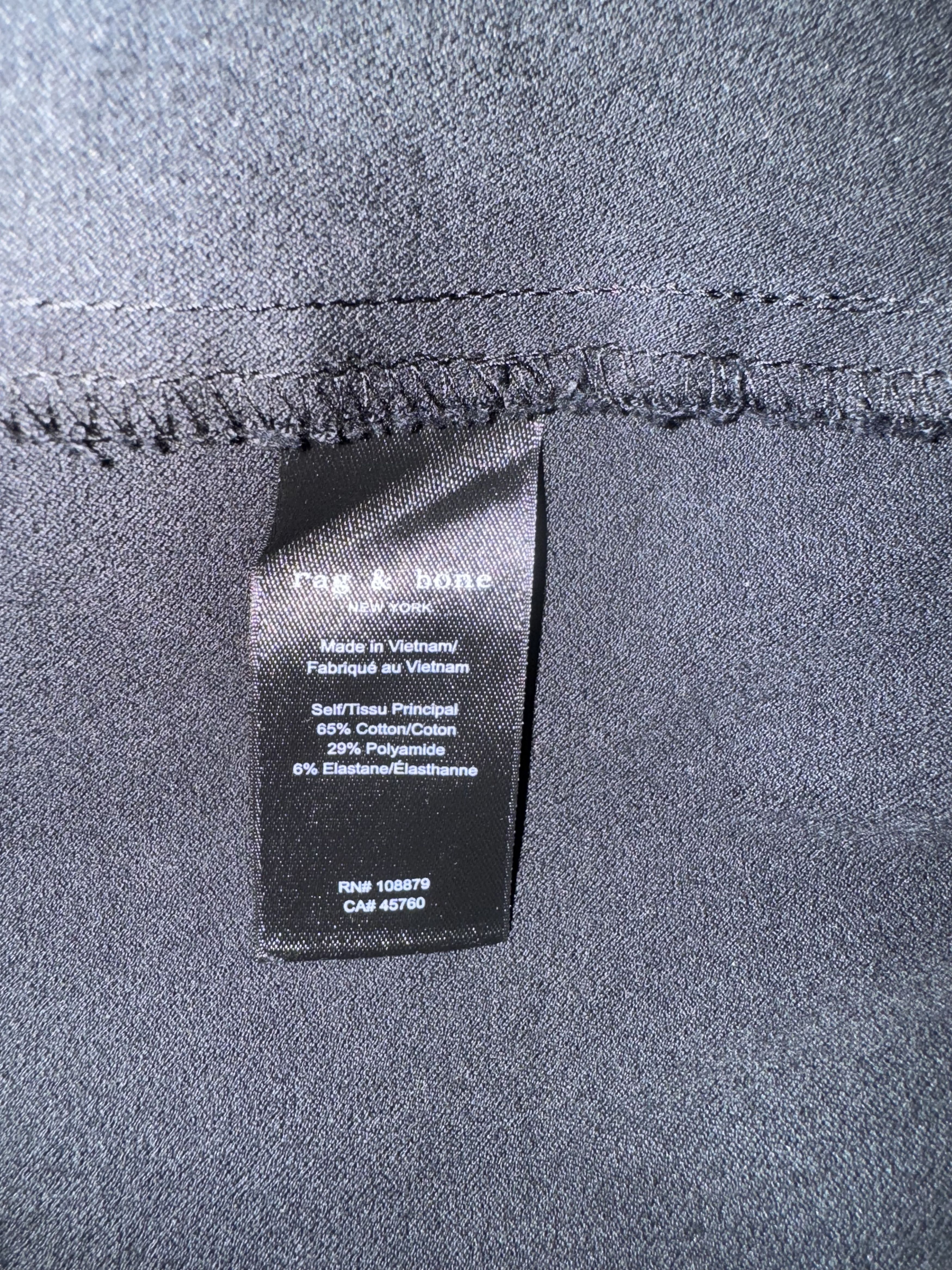 Rag & Bone Casual Black Leggings High Waist Size 30" / US 8 / IT 44 - 3 Thumbnail