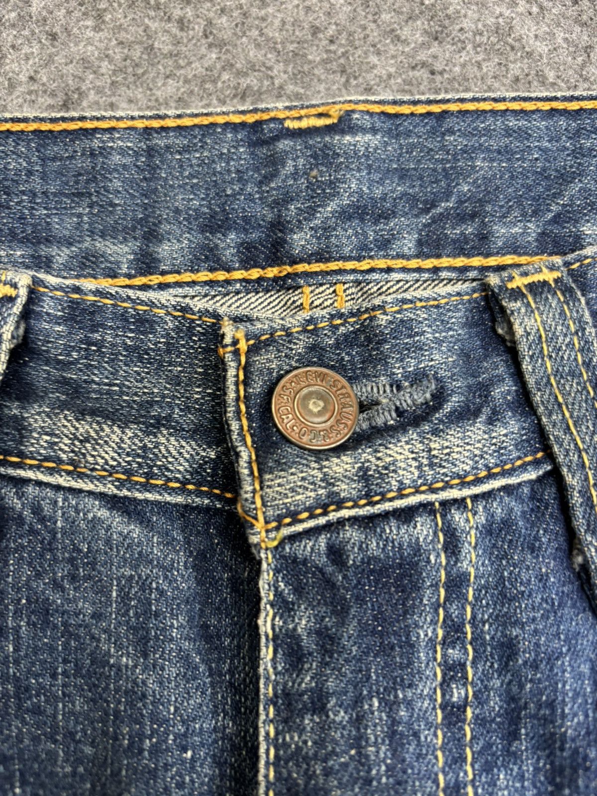 Levi's 💥Archival Flare💥Levis 517 Embroidery Denim F597 Size US 31 - 3 Thumbnail