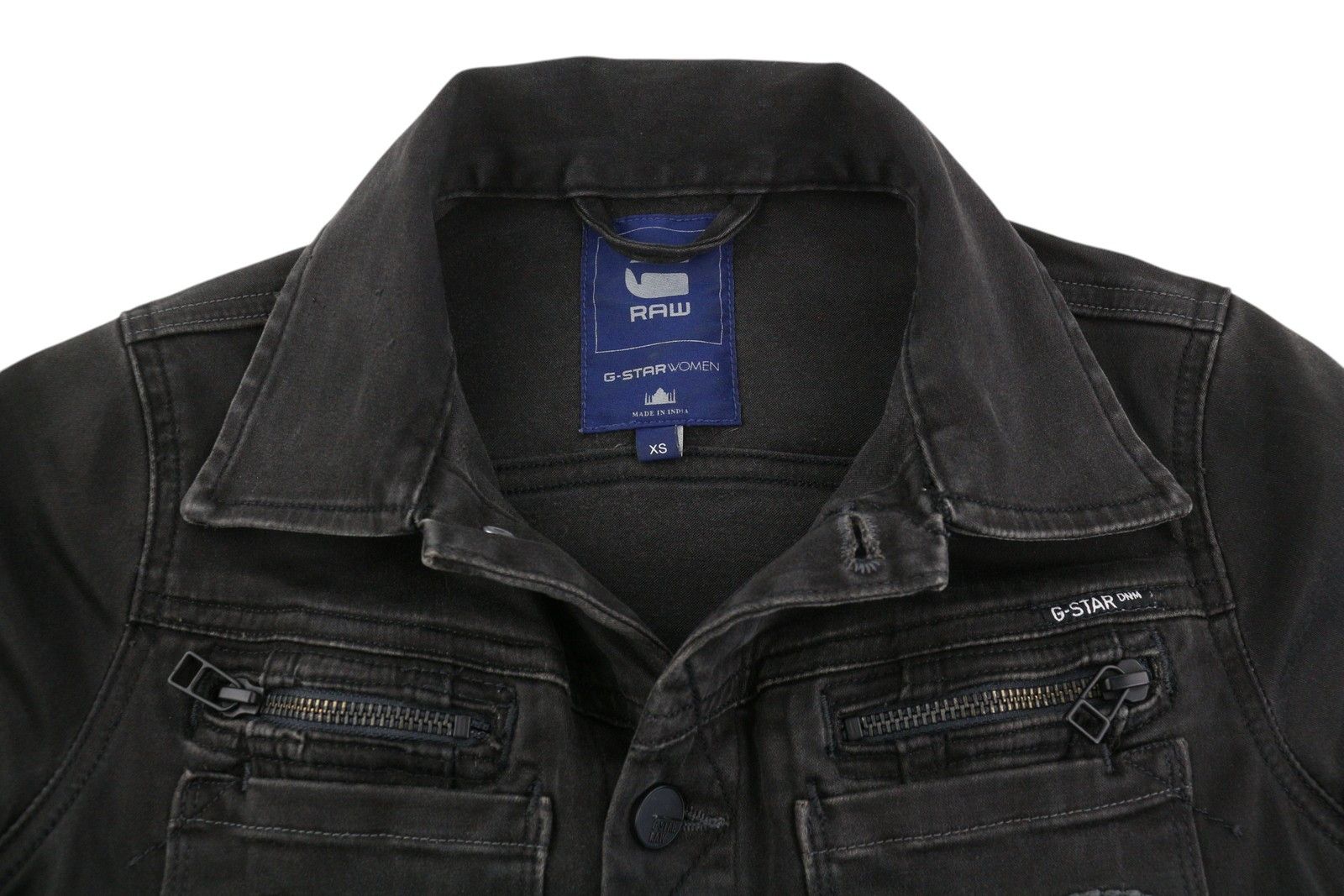 G-Star FENDER SLIM TAILOR JKT XS Black Denim Button-Up 86443 Size XS / US 0-2 / IT 36-38 - 4 Thumbnail