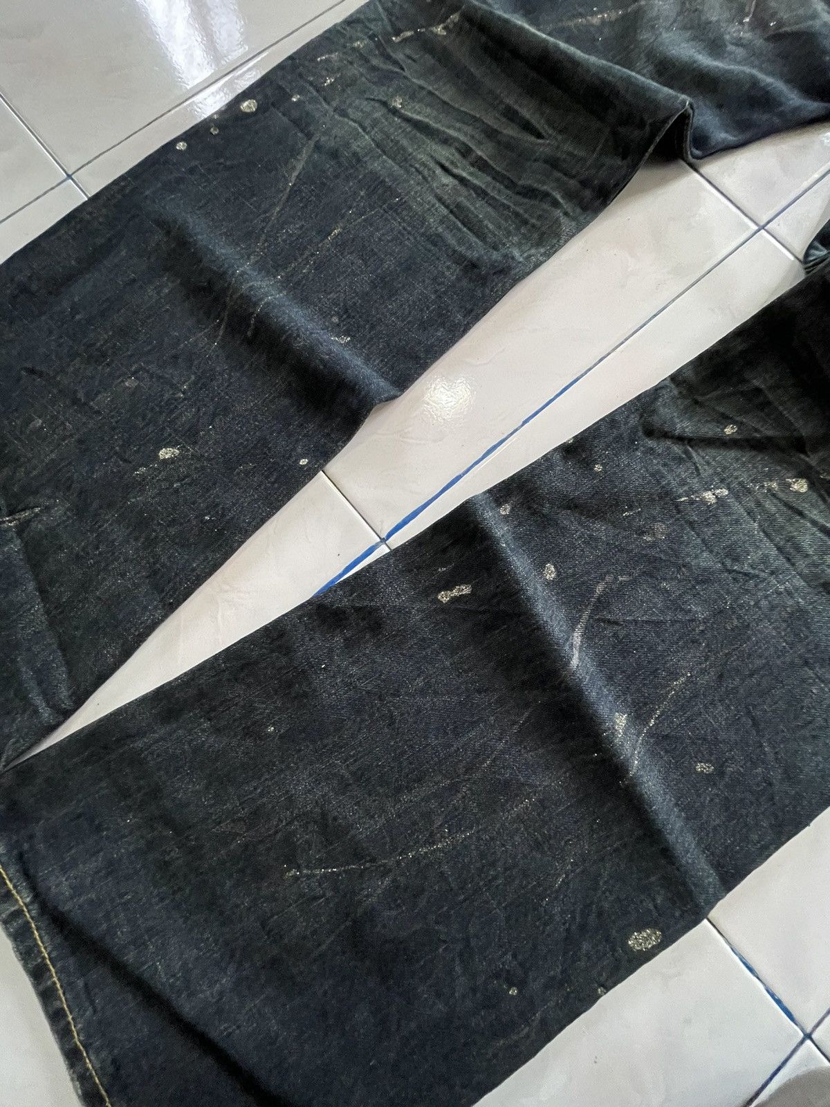 If Six Was Nine Shredded Studded Distressed Painter Japanese Brand Jeans Size US 32 / EU 48 - 22 Thumbnail