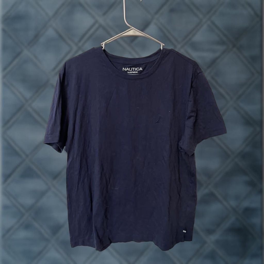 Nautica Nautica Performance T-Shirts Shirt Men L Blue Short Sleeve Crew Neck Solid 95/5 Cotton-Blend Logo Navy Vintage: No, etc. Size US L / EU 52-54 / 3 - 1 Thumbnail