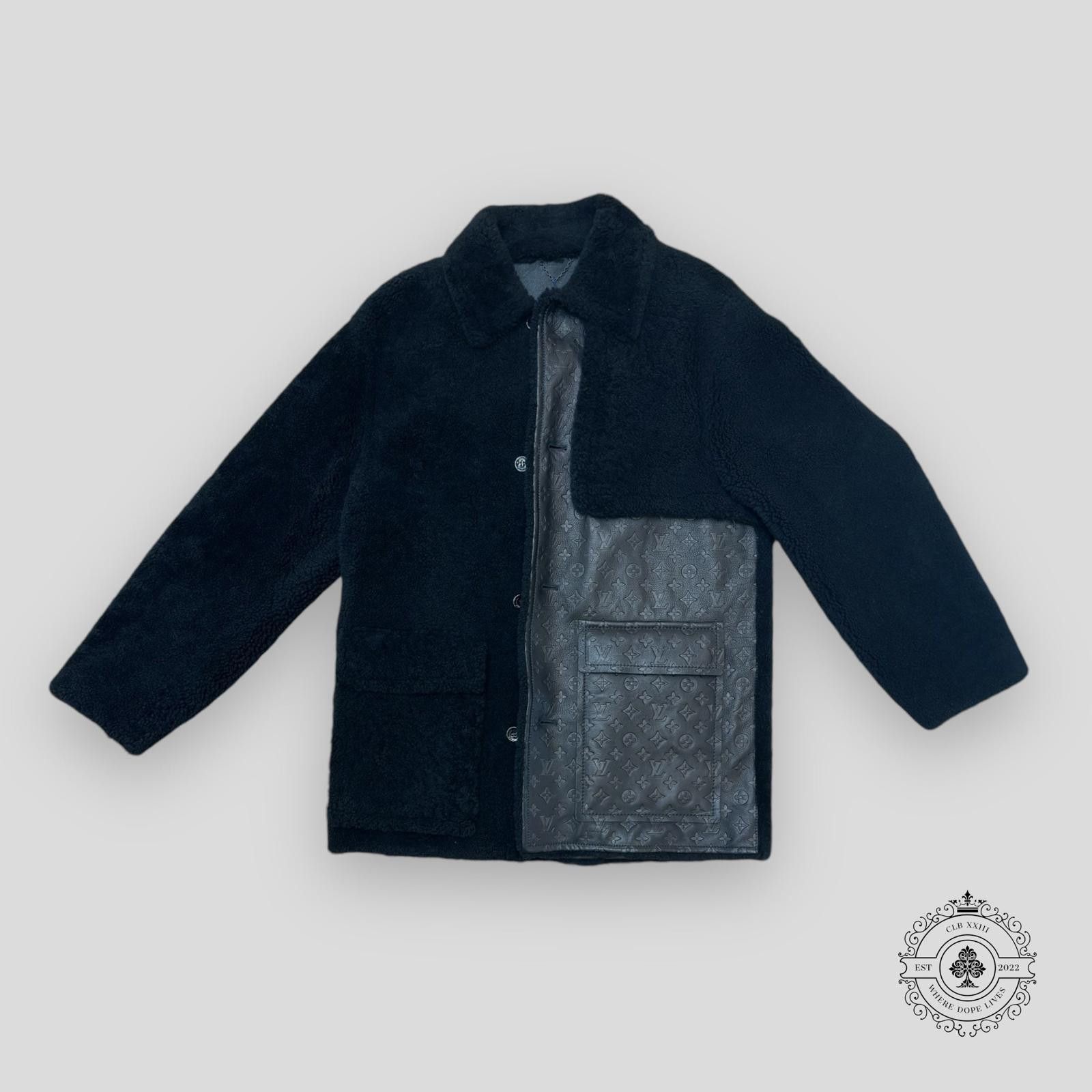 Louis Vuitton Louis Vuitton Leather and Shearling Business Coat Size US L / EU 52-54 / 3 - 1 Thumbnail