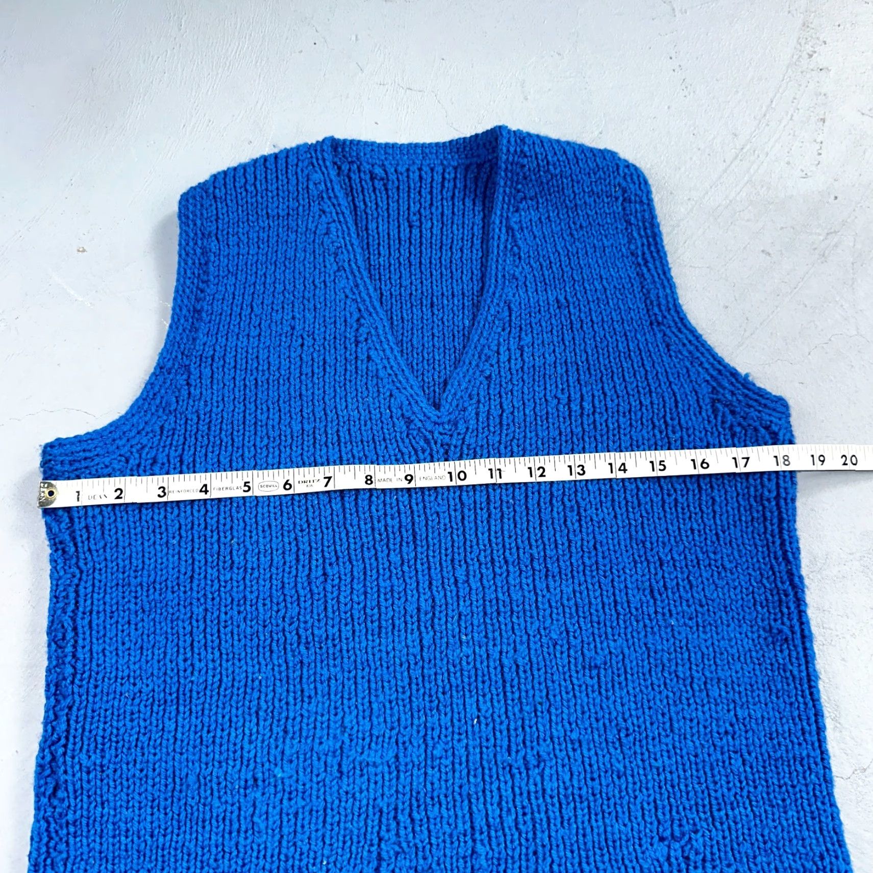 Vintage VINTAGE Blue Knitted Vest Sweater Pullover M 70s Casual Mens Size US M / EU 48-50 / 2 - 4 Thumbnail