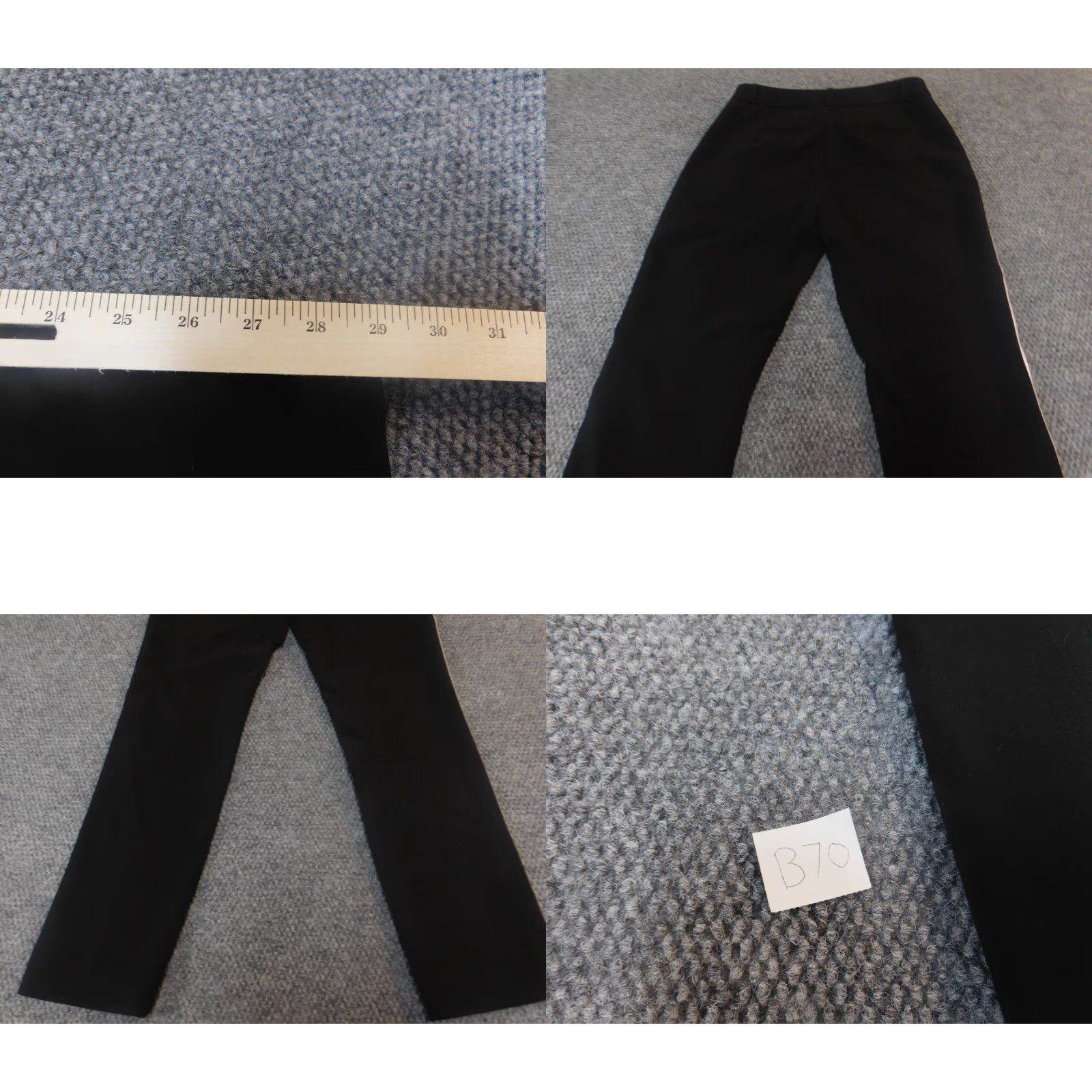 Banana Republic Banana Republic Womens Dress Pants 2L Black Stripe Avery Pants 29 Inseam Regular Rise Mid Pockets Zipper Shirt? Size 26" / US 2 / IT 38 - 8 Thumbnail