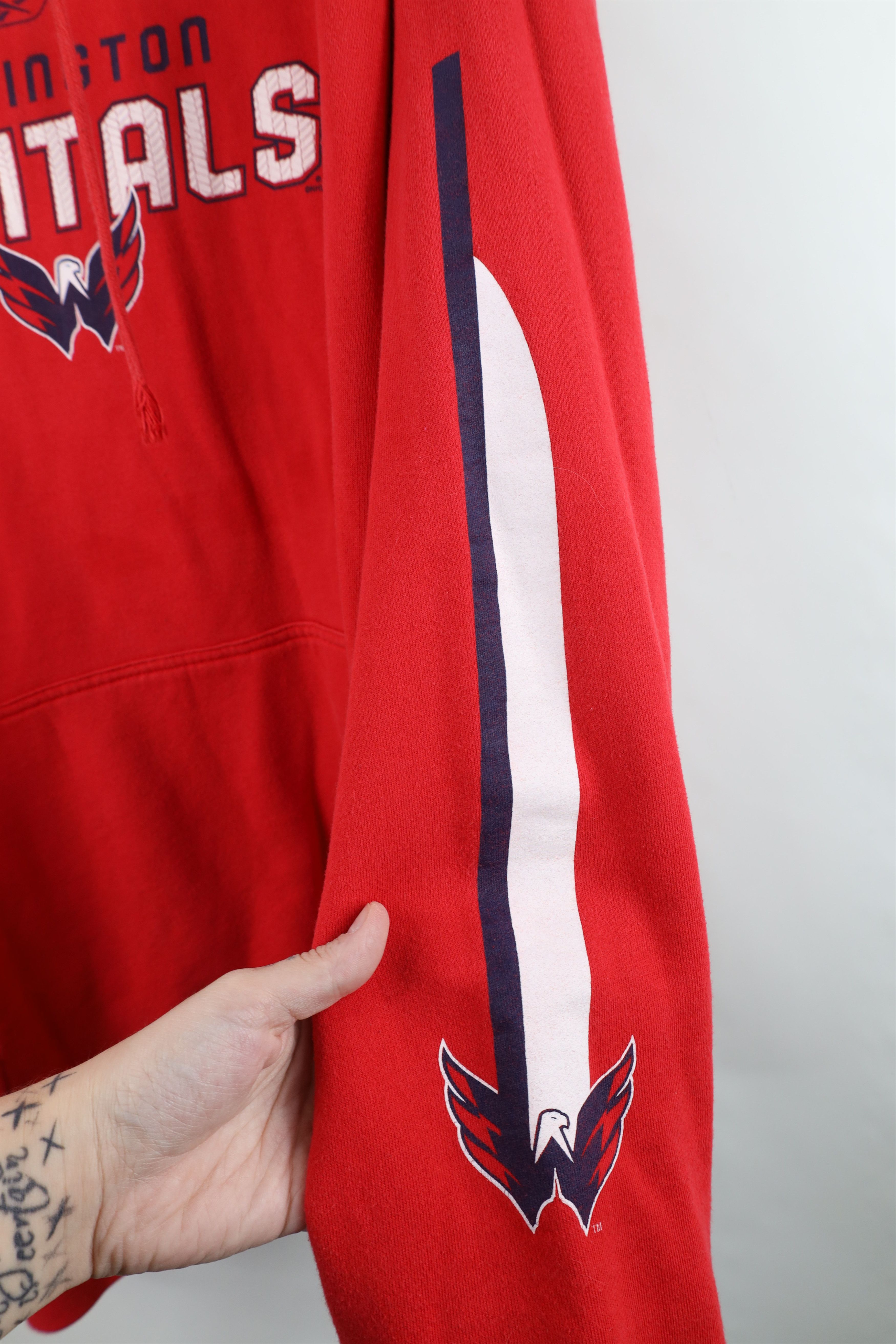Reebok Vintage Reebok Washington Capitals Hockey Hoodie Sweatshirt Size US XXL / EU 58 / 5 - 8 Thumbnail