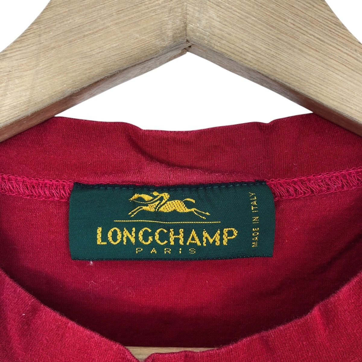 Longchamp LONGCHAMP Paris Distressed T Shirt Big Logo Italy Size US L / EU 52-54 / 3 - 5 Thumbnail