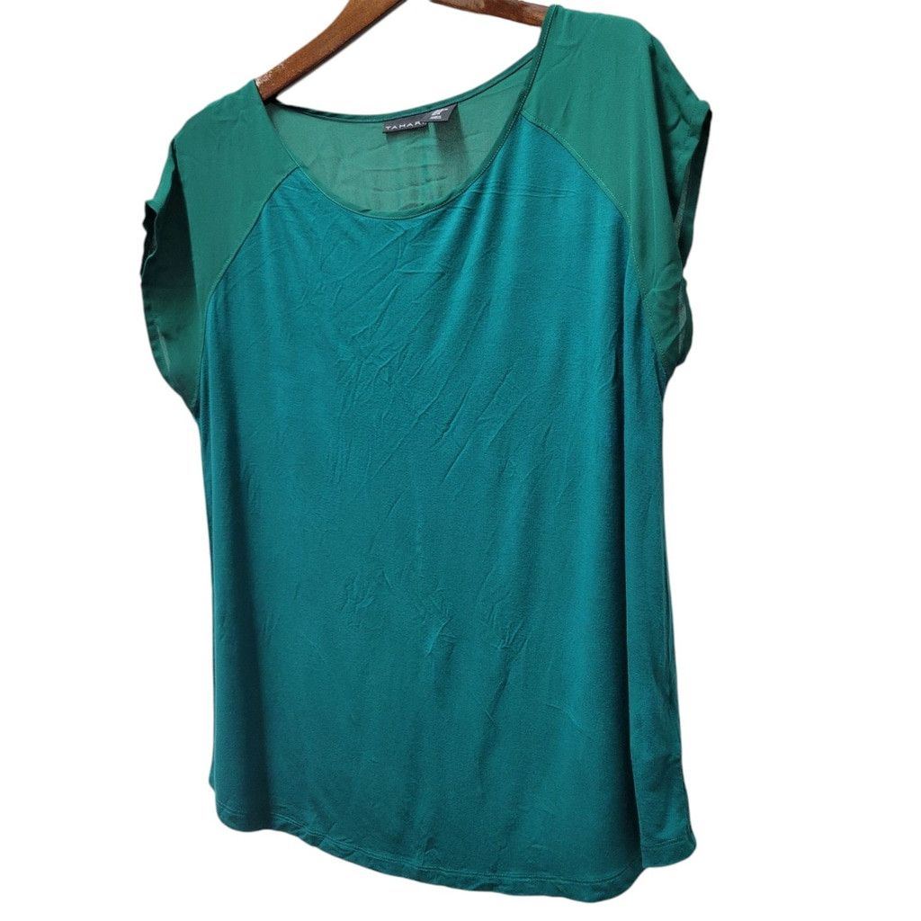 Other Tahari Women’s Polyester Rayon Blend Top Size XL Excellent Size XL / US 12-14 / IT 48-50 - 3 Thumbnail