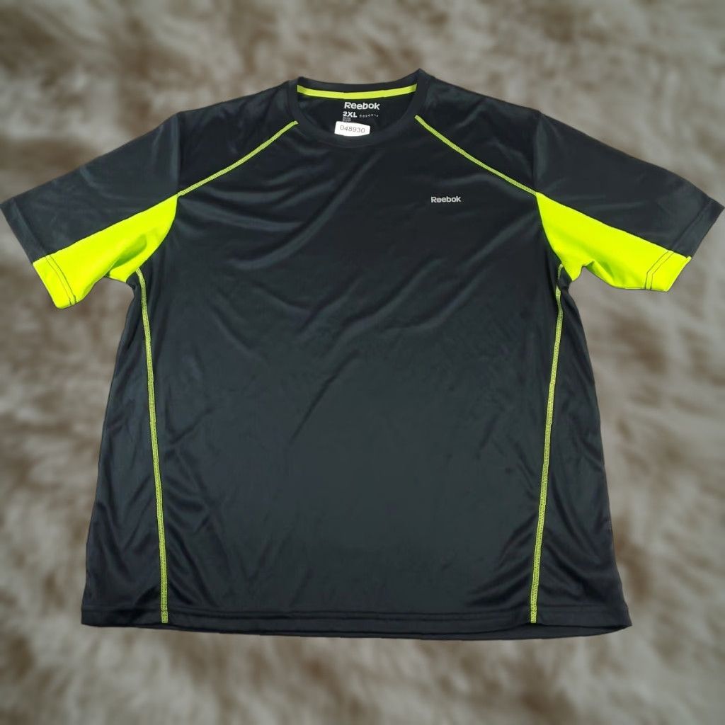 Reebok Reebok T Shirt Mens 2XL Gray Active Workout Pullover Short Sleeve Shirt Clothing Mens Sports Logo Pullover Casual Gym Short Sleeve T-Shirt Size US XXL / EU 58 / 5 - 1 Thumbnail