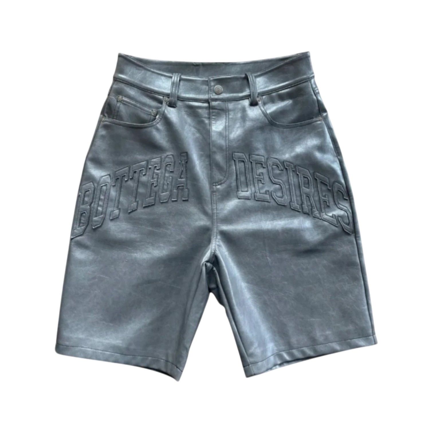 Bottega Desires Bottega Desires Grey Leather Shorts Size US 30 / EU 46 - 1 Preview