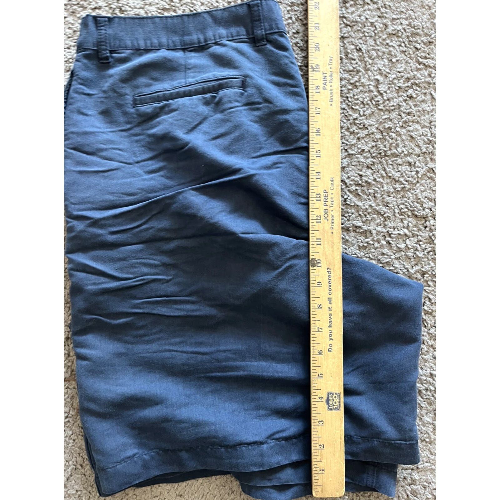 Chaps VINTAGE Chaps Ralph Lauren Golf Shorts Casual 90s 40 Navy Blue Chino Mens Regular Pleated Buttons Zipper Logo Size US 40 / EU 56 - 6 Thumbnail
